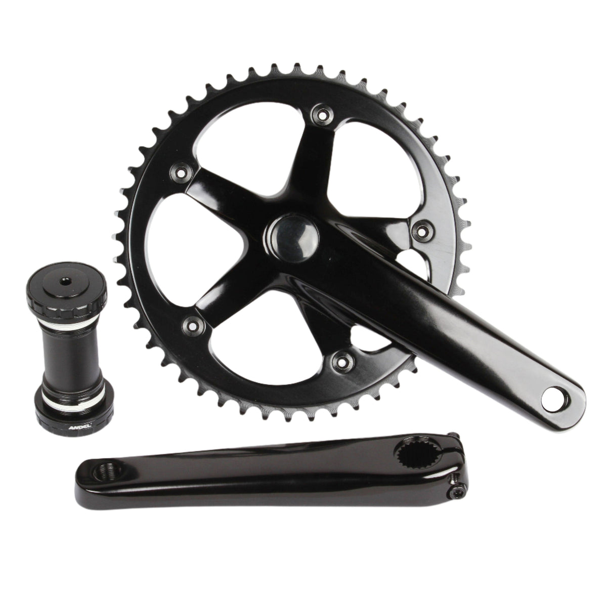 Andel Deluxe Track fixed gear crankset w/ bottom bracket