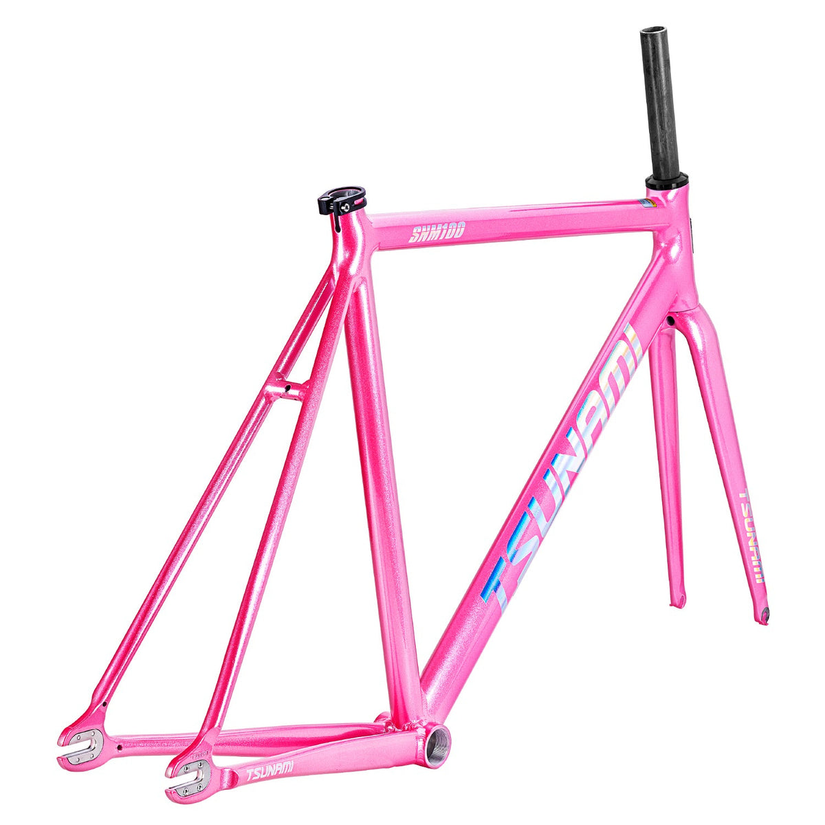 Tsunami SNM100 Elite fixed gear track frameset - Pearl Pink