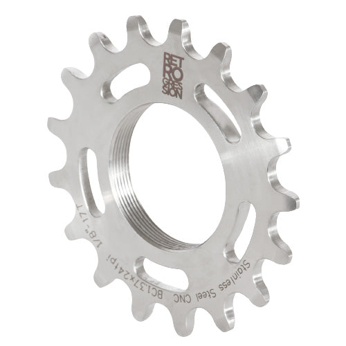 Retrogression stainless steel fixed gear track cog