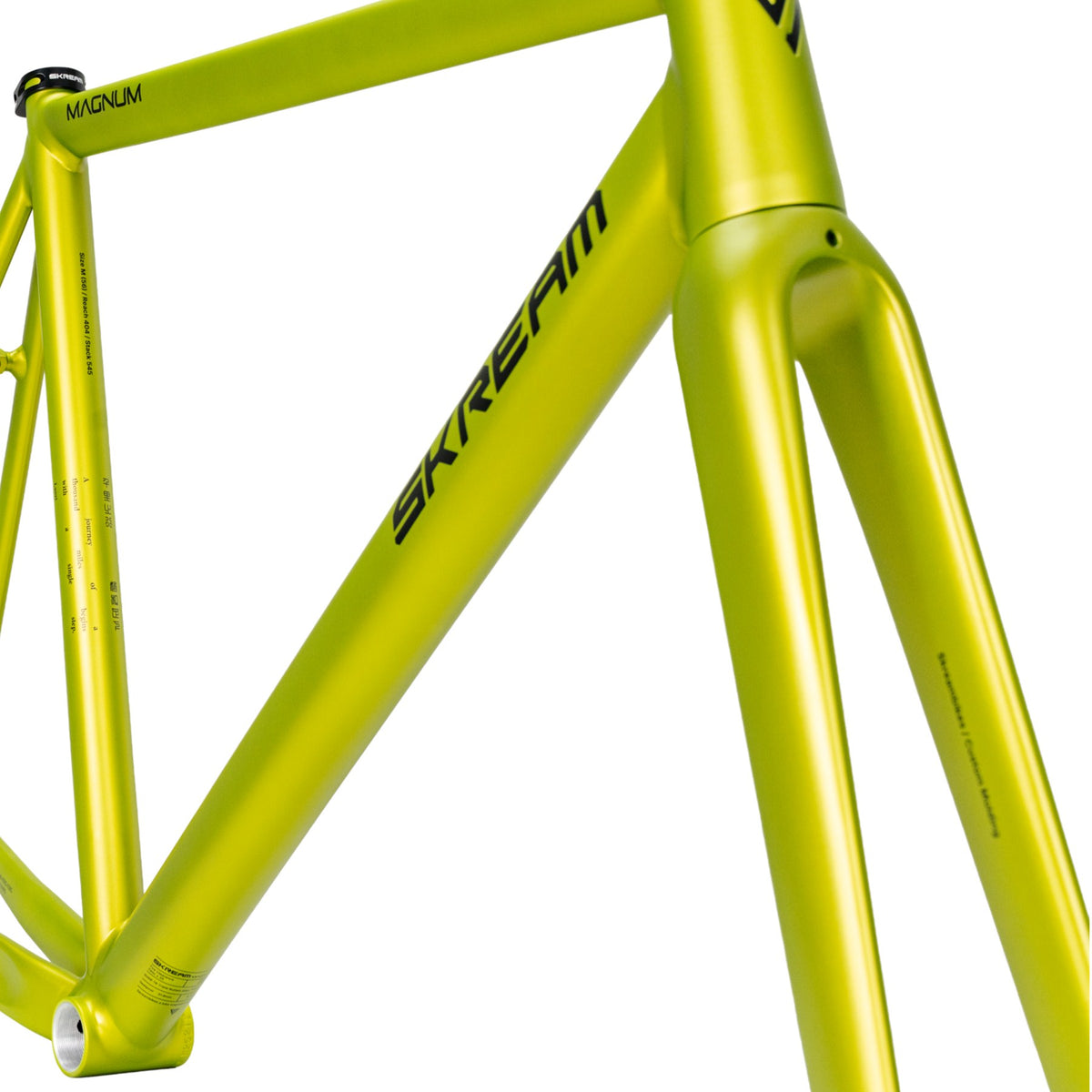 Skream Magnum24 fixed gear track frameset - Lime
