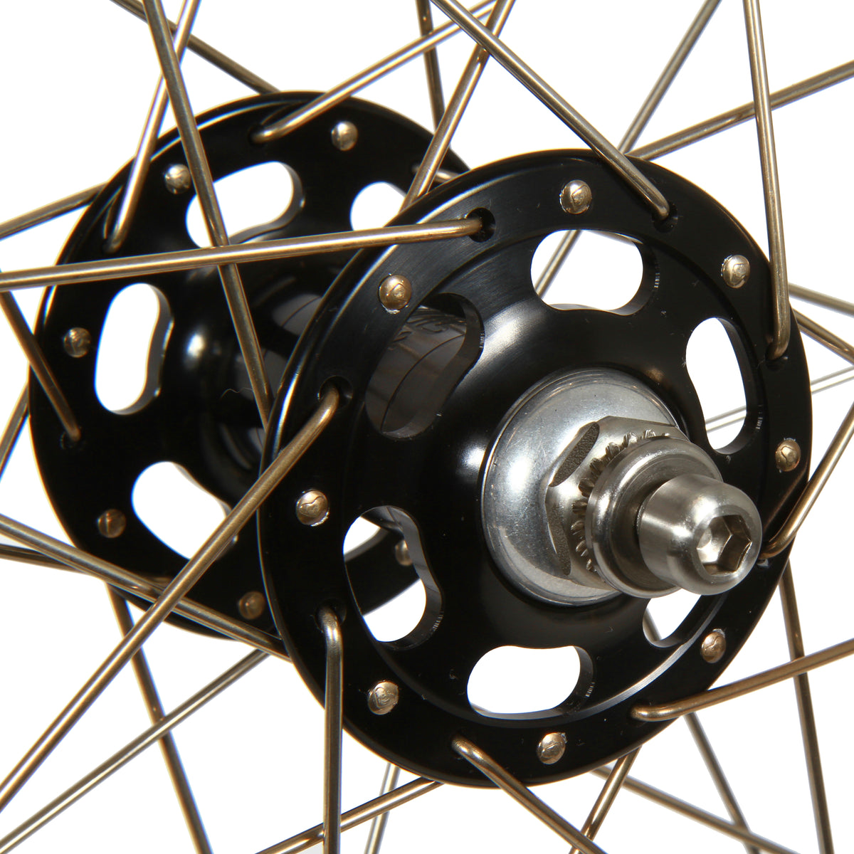 H+Son TB14/Paul Comp fixed gear track wheelset - Peregrine spokes