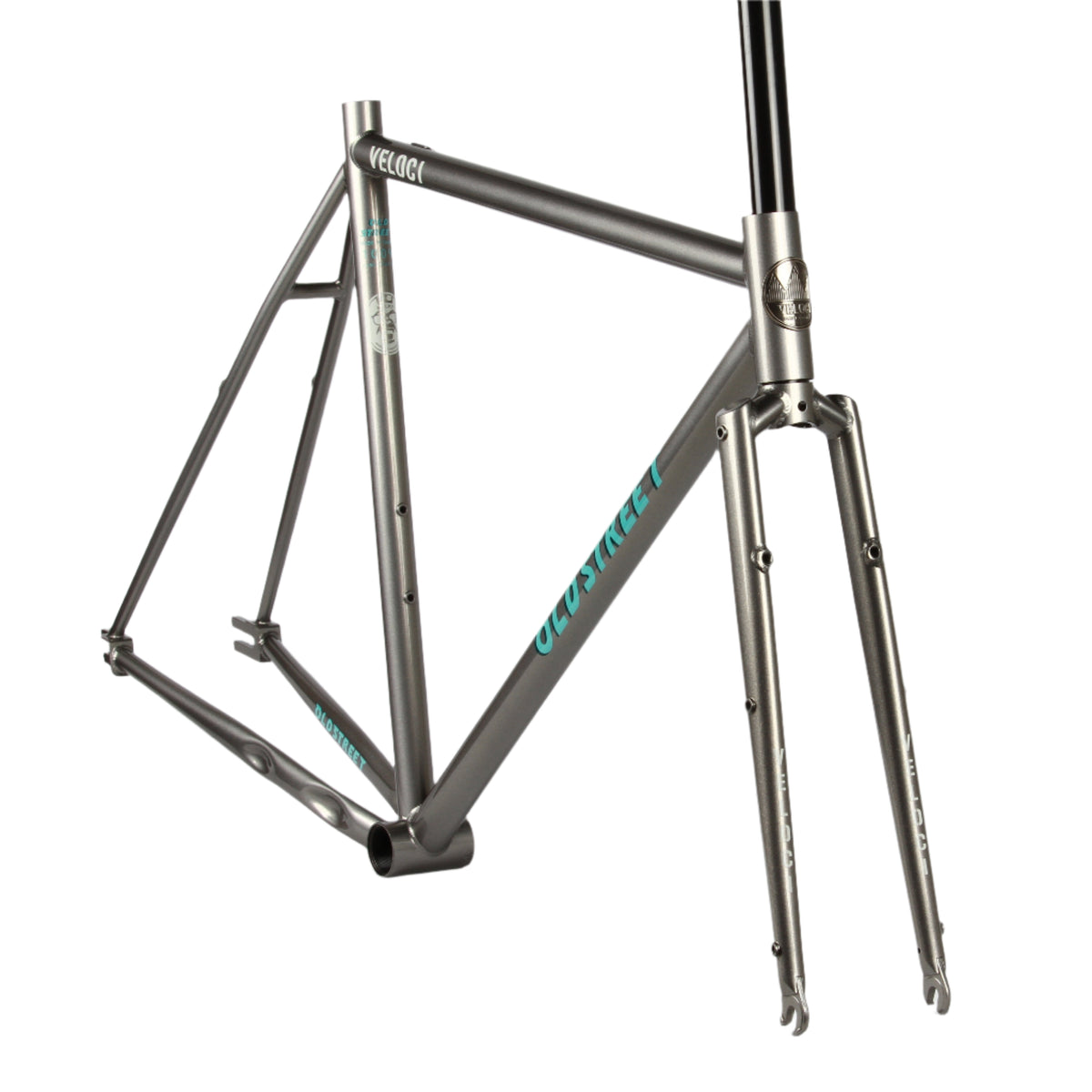Veloci Old Street V1.1 fixed gear tracklocross frameset - Metallic