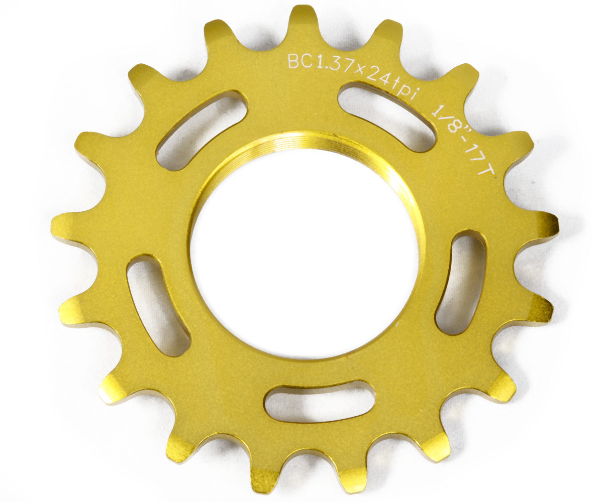 Soma 17T Track Cog - 1.37x24 Threading CNC-Machined Chromoly Bicycle Sprocket