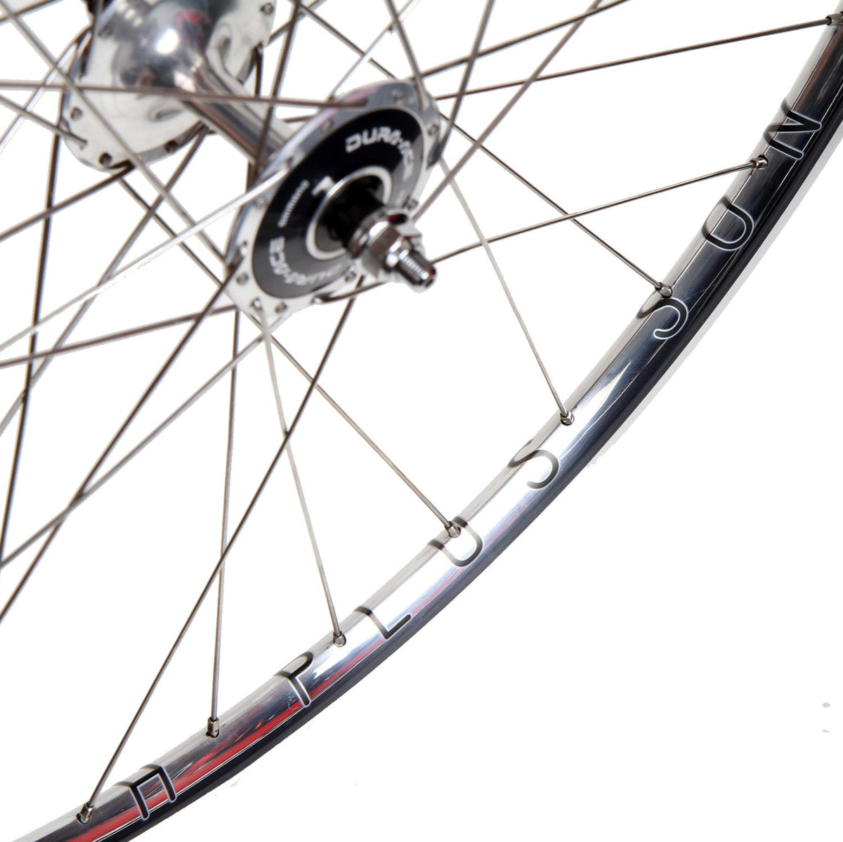 H+Son Archetype/Dura Ace 7600 fixed gear track wheelset - silver