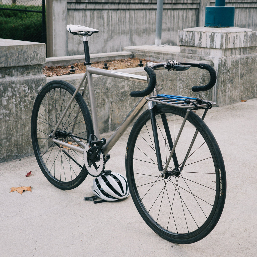 A Frame Cycling Rack A-Frame titanium front rack