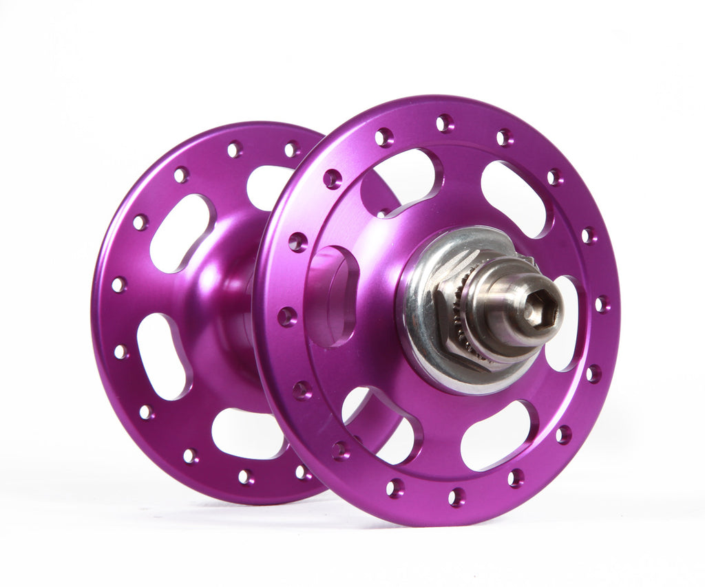 Paul High Flange track hub set - purple - Retrogression Fixed Gear