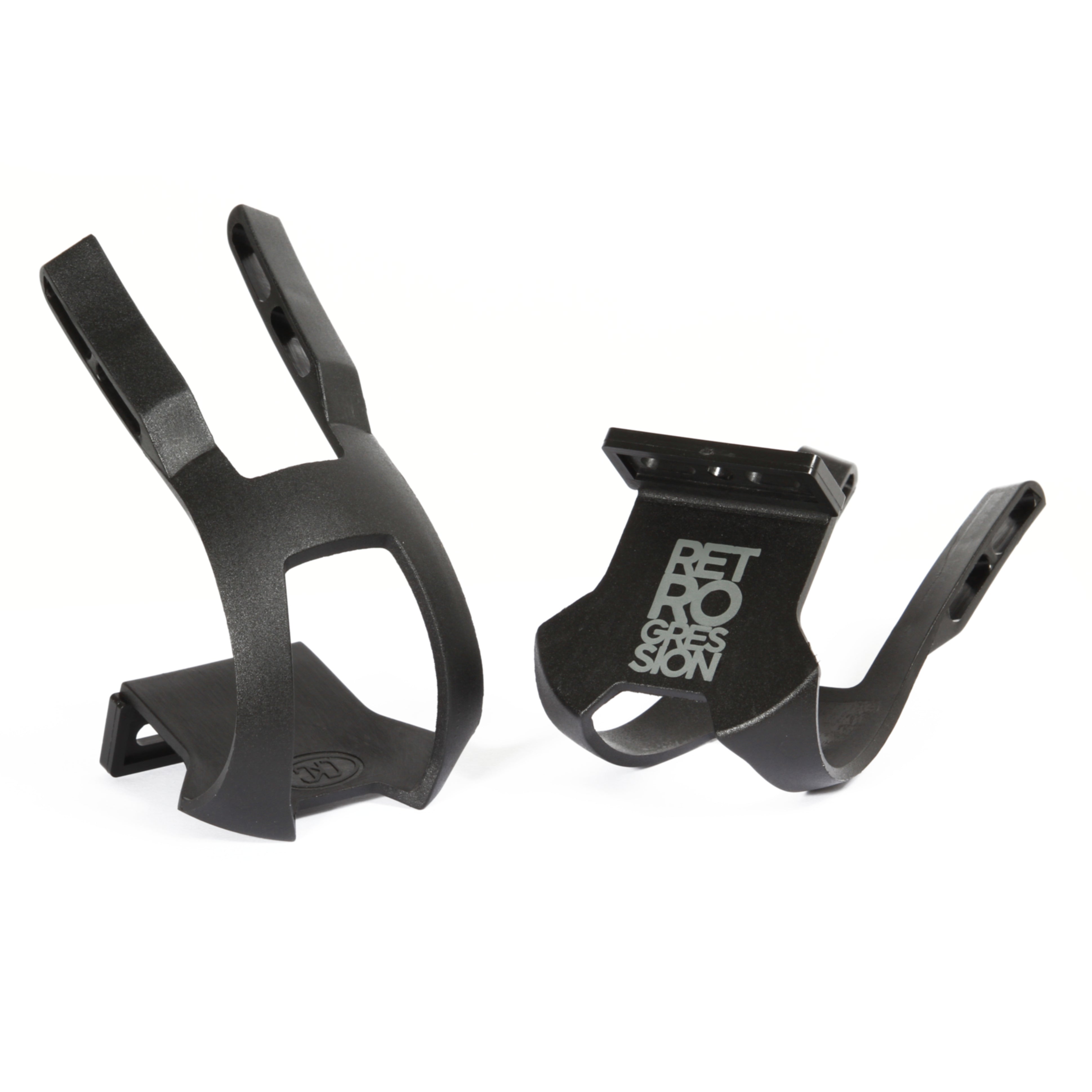Retrogression nylon double toe clips