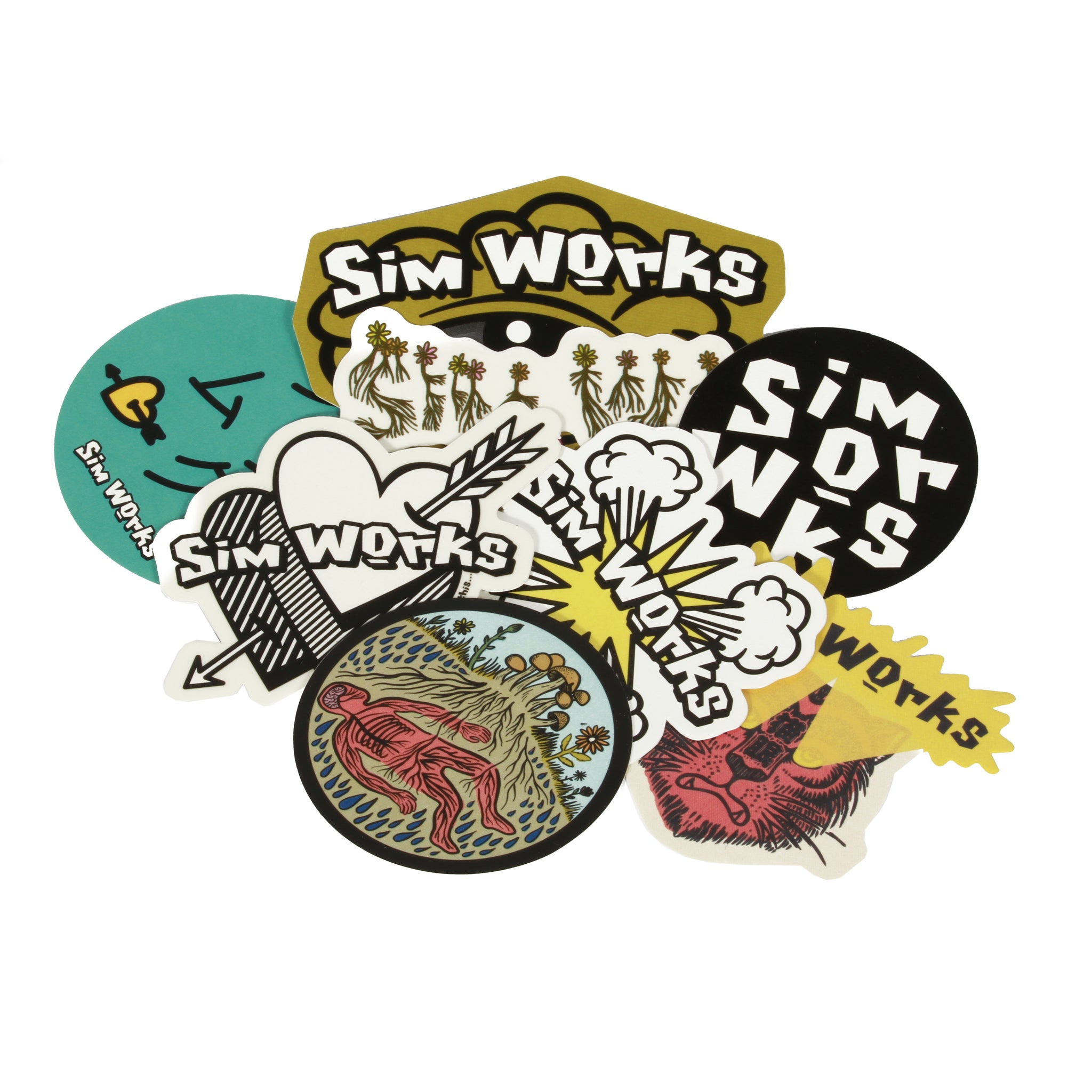 SimWorks stickers
