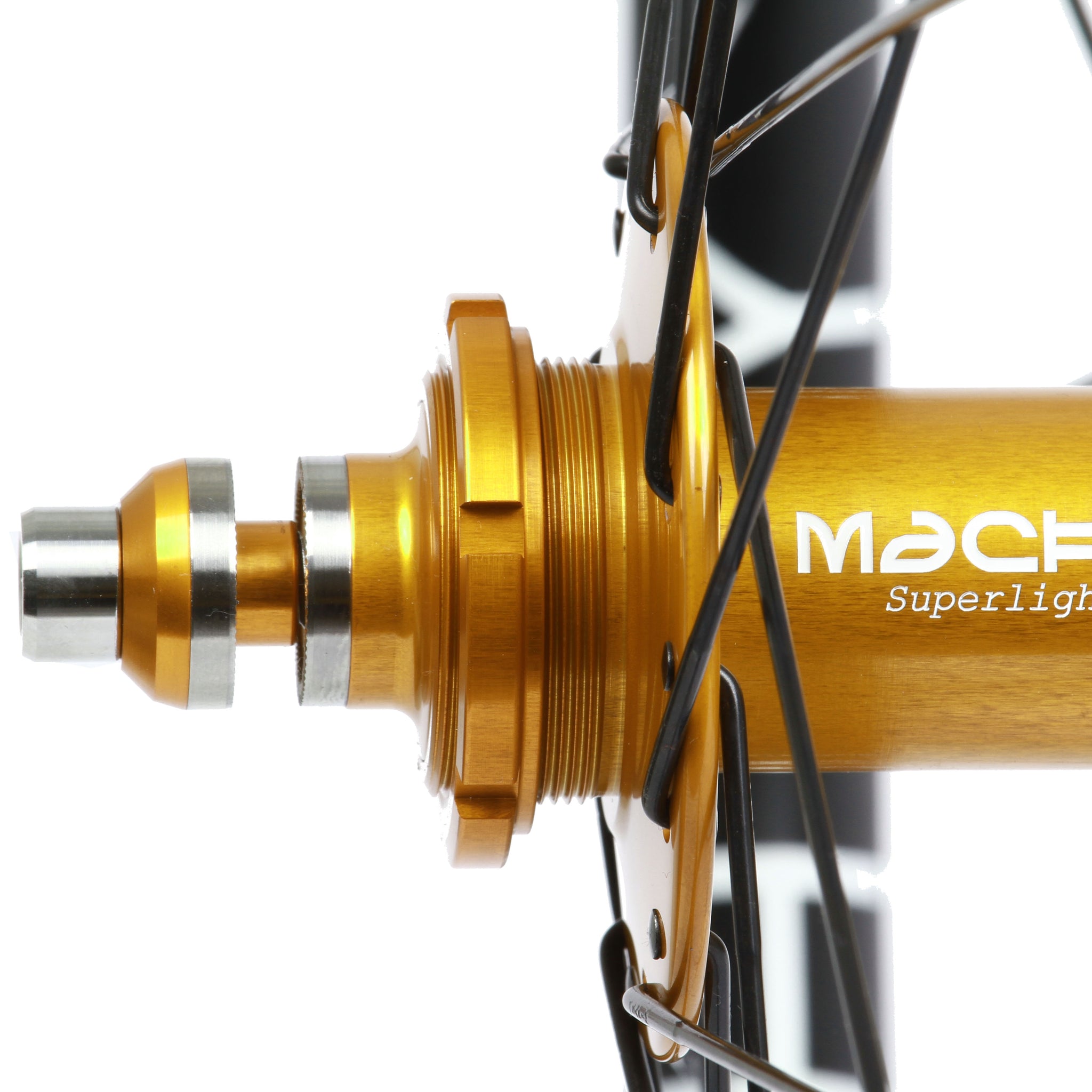 H+Son Hydra/Mack Mack Superlight WCS wheelset - gold hubs - Retrogression Fixed Gear