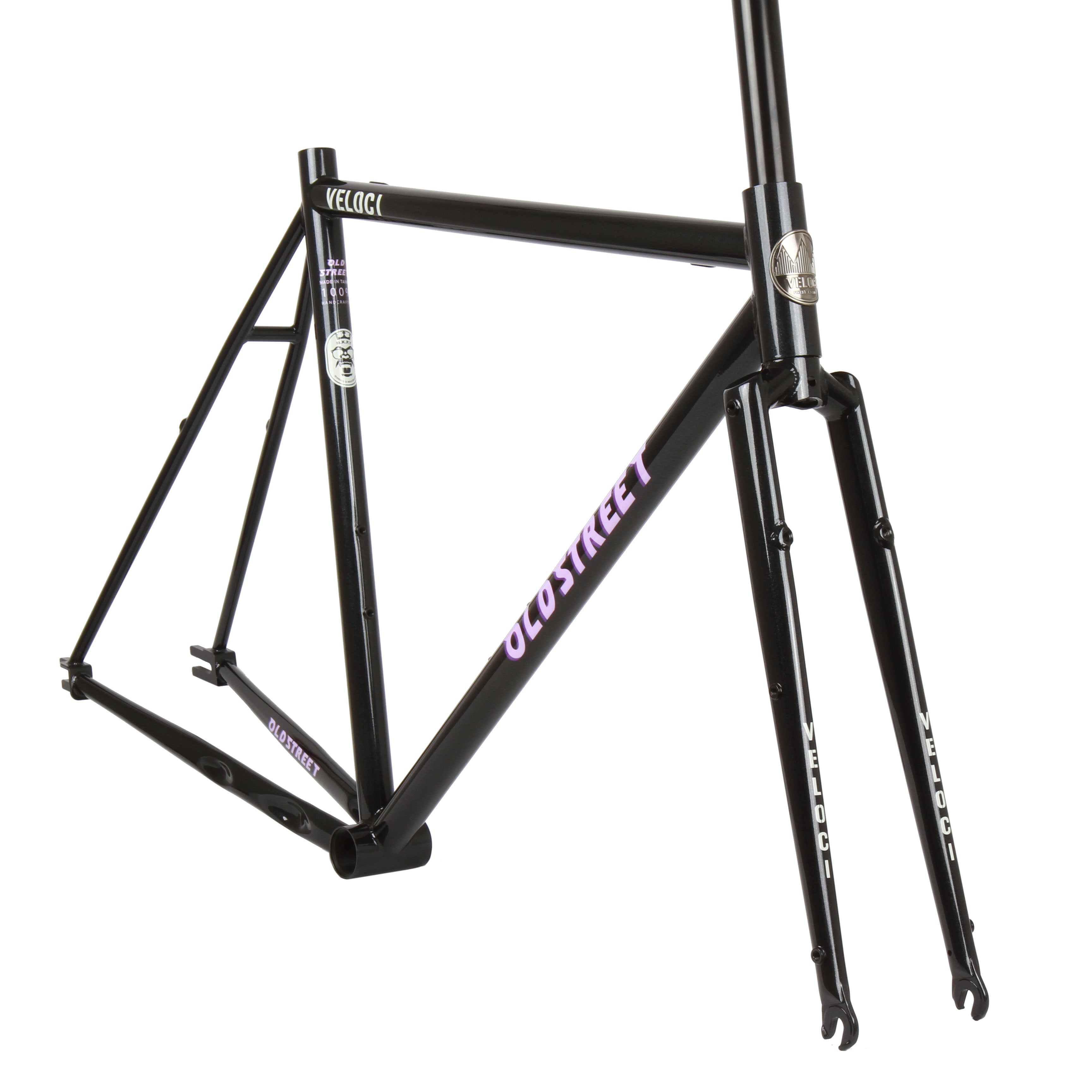 Veloci Old Street V1.1 fixed gear tracklocross frameset - Glitter