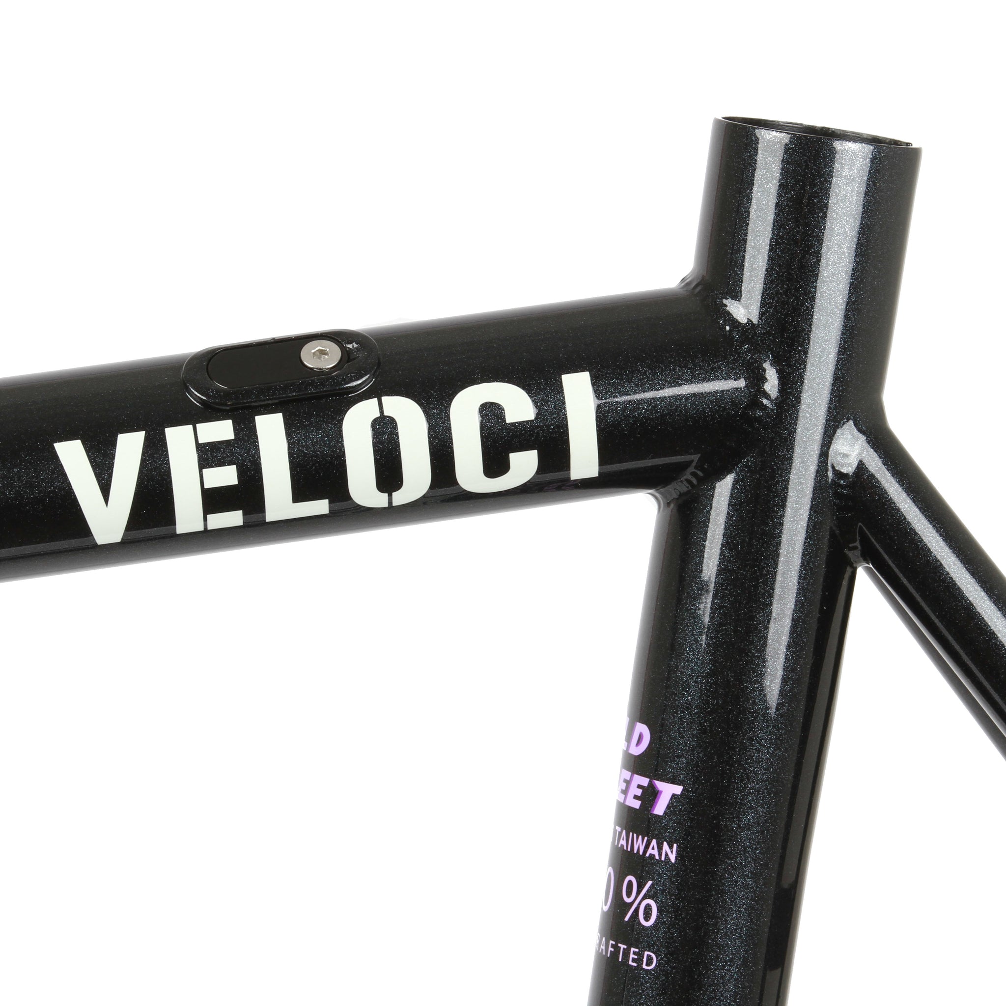 Veloci Old Street V1.1 frameset - Glitter Black - Retrogression Fixed Gear