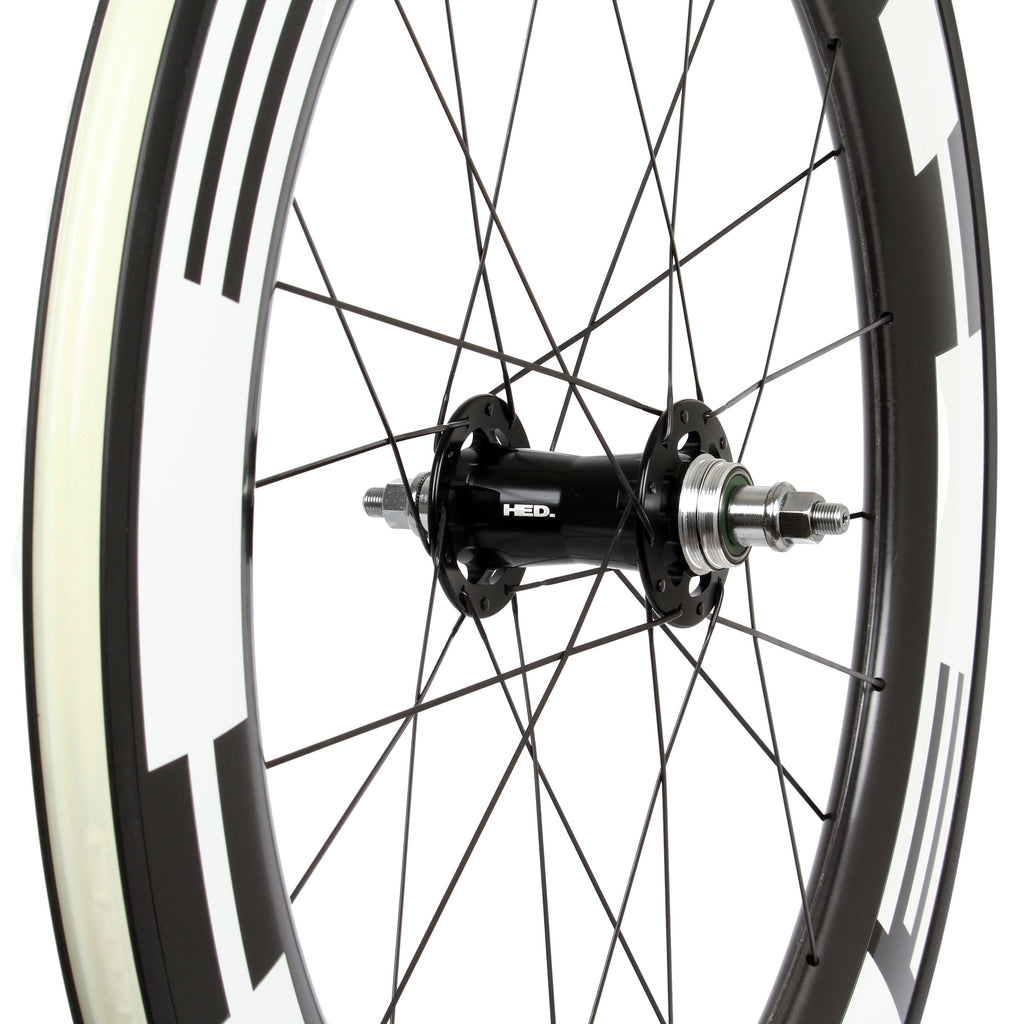 carbon fixed gear wheelset HED Jet 9 RC Black carbon track fixed gear wheelset