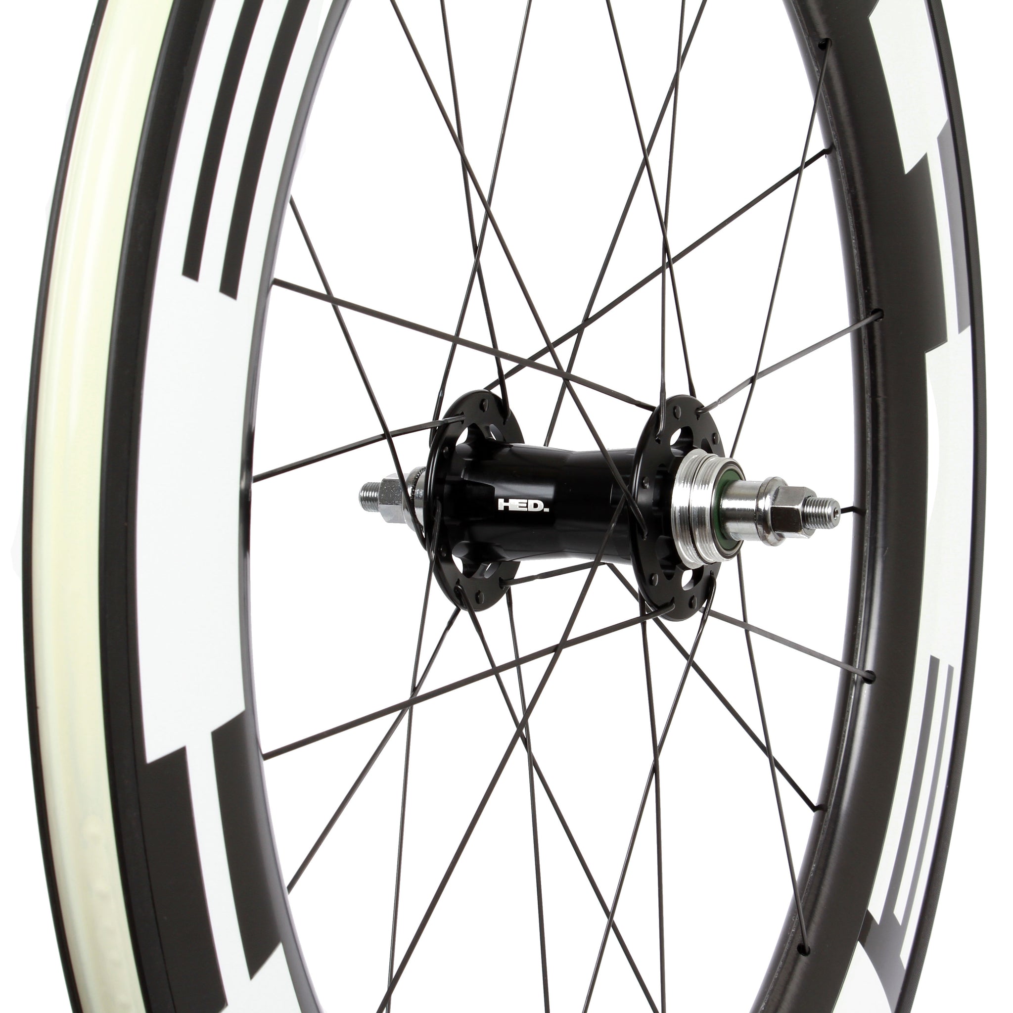 fixed gear rear wheel HED Jet 9 RC Black carbon track fixed gear wheelset