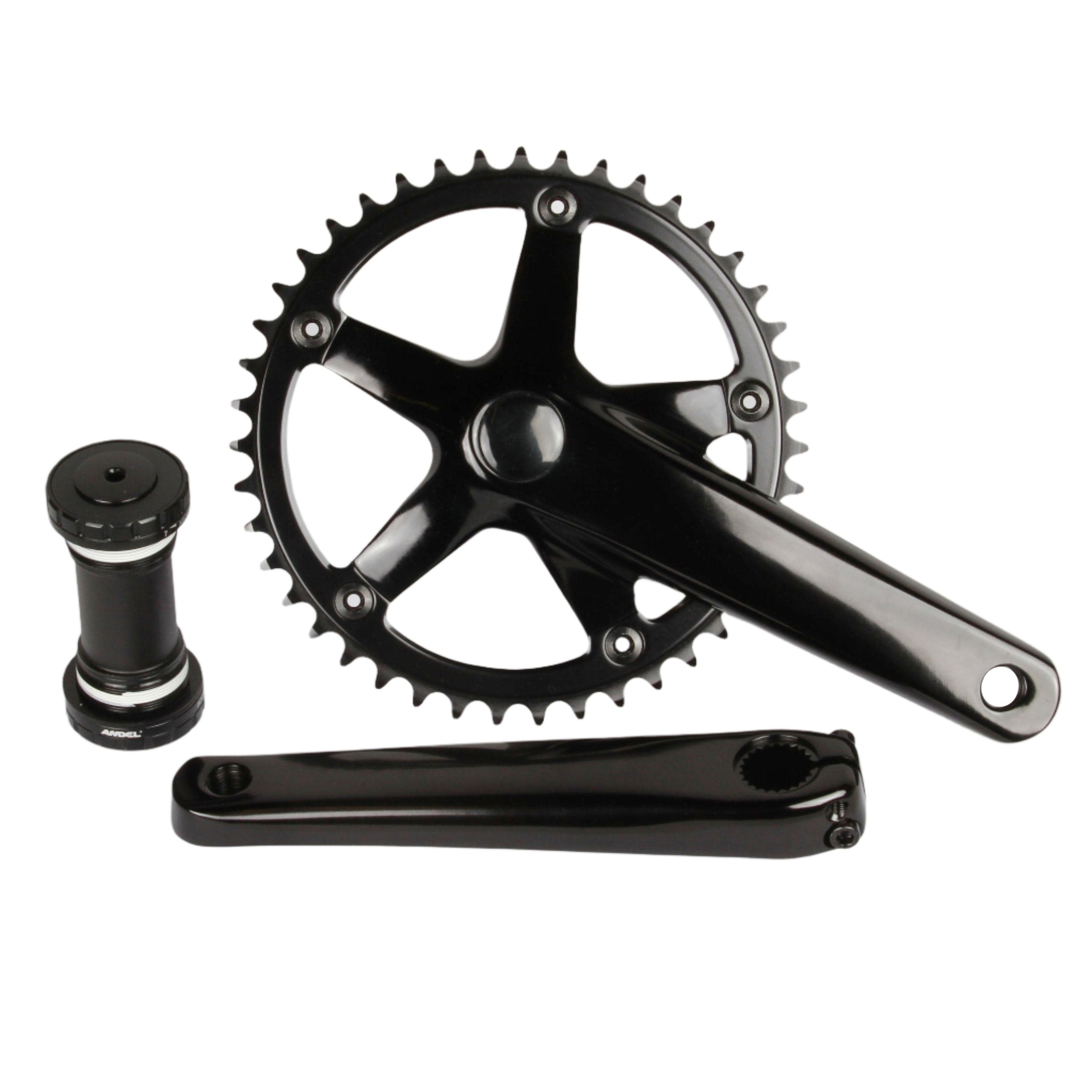Andel Deluxe Track fixed gear crankset w/ bottom bracket