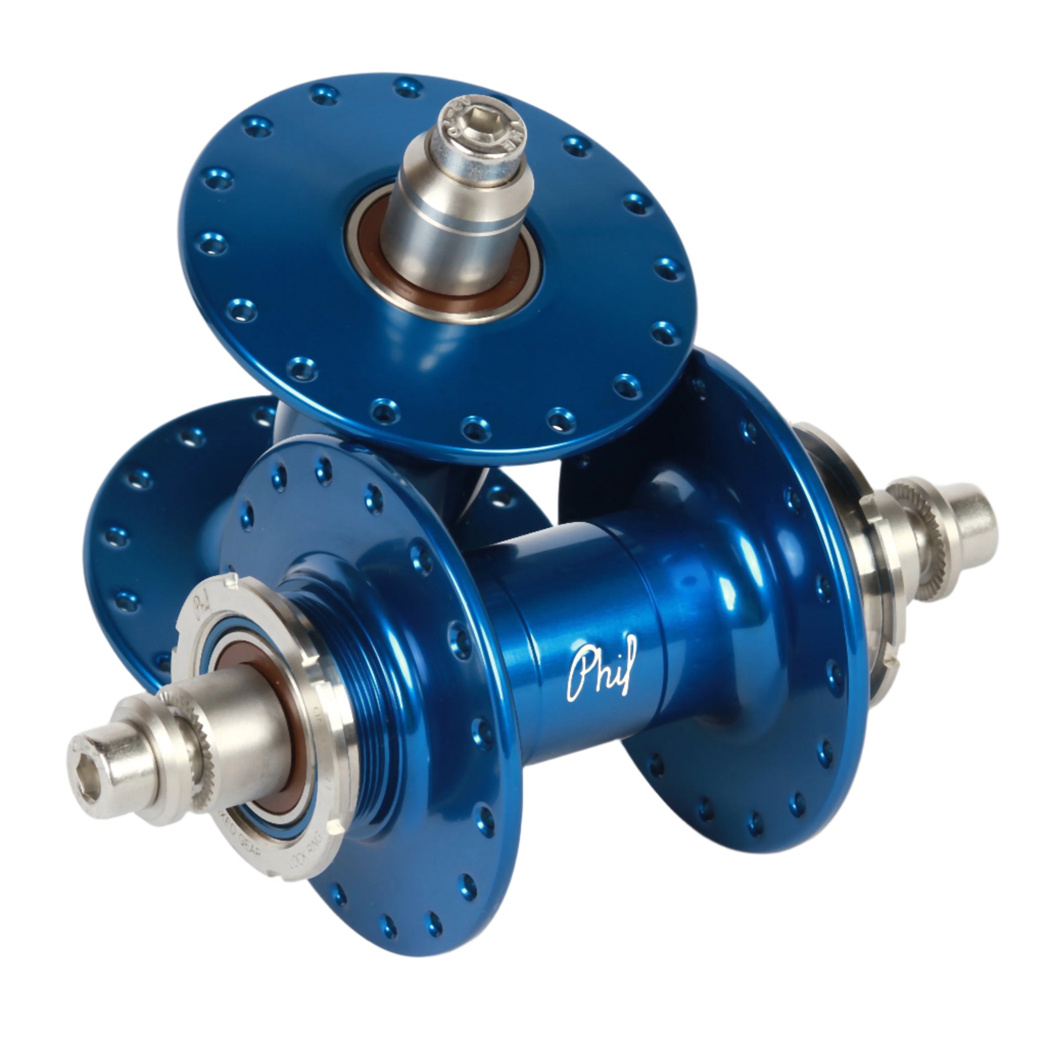 Phil Wood high flange track hub set - anodized colors - Retrogression Fixed Gear