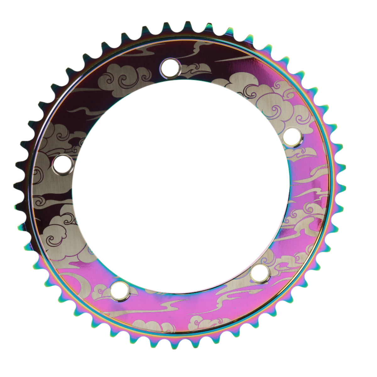 Chainring Printed Bespoke Clouds fixed gear track chainring