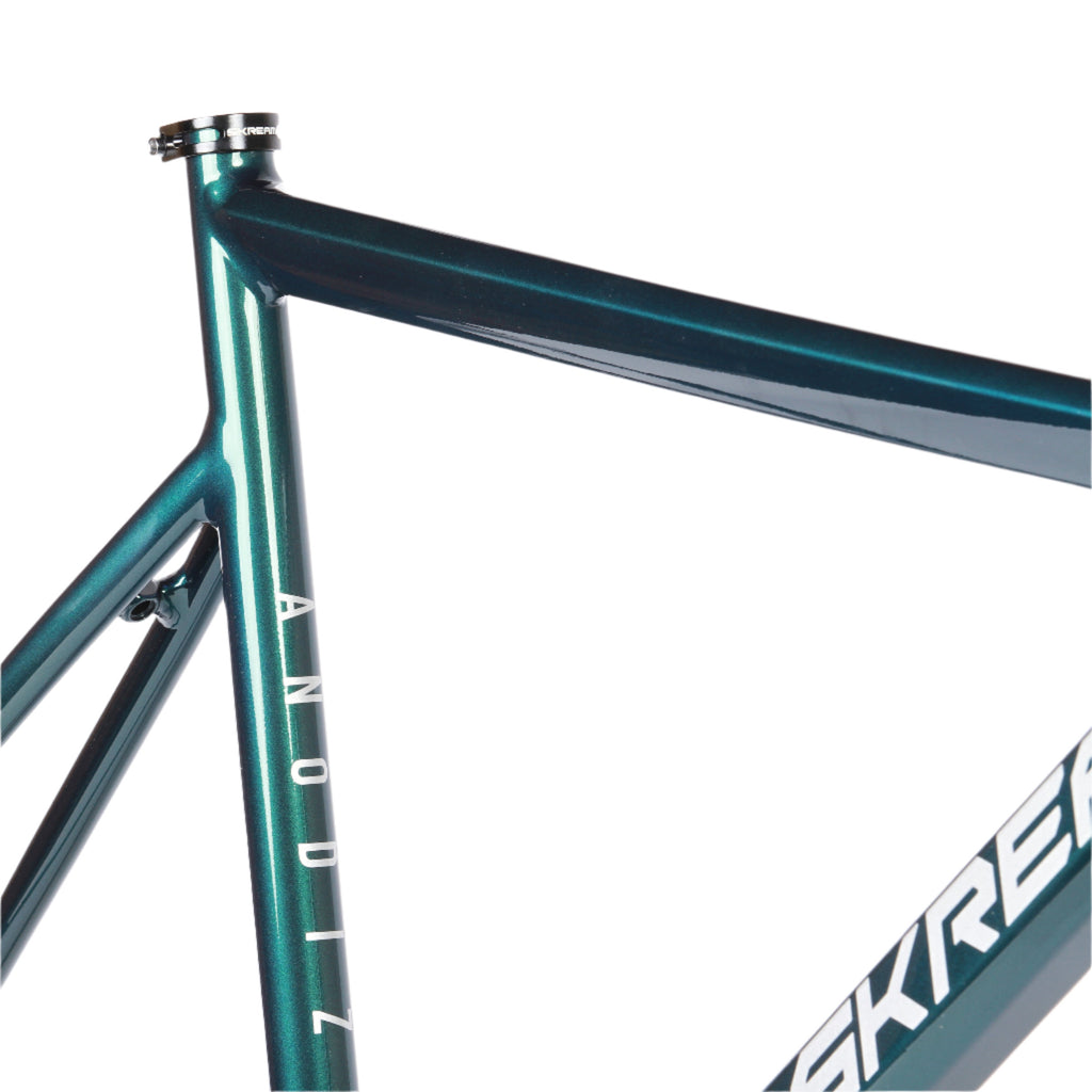 Skream Anodiz frameset - Racing Green - Retrogression Fixed Gear