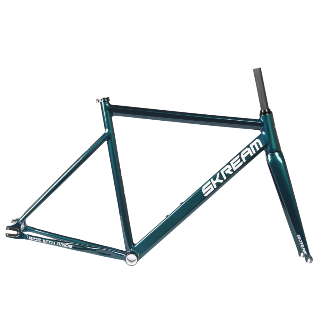 Skream Anodiz frameset - Racing Green - Retrogression Fixed Gear
