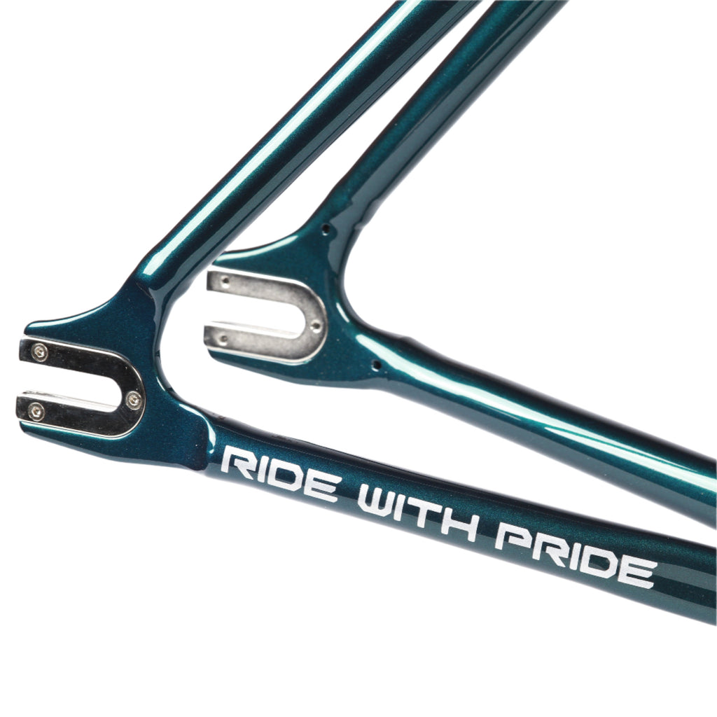 Skream Anodiz frameset - Racing Green - Retrogression Fixed Gear