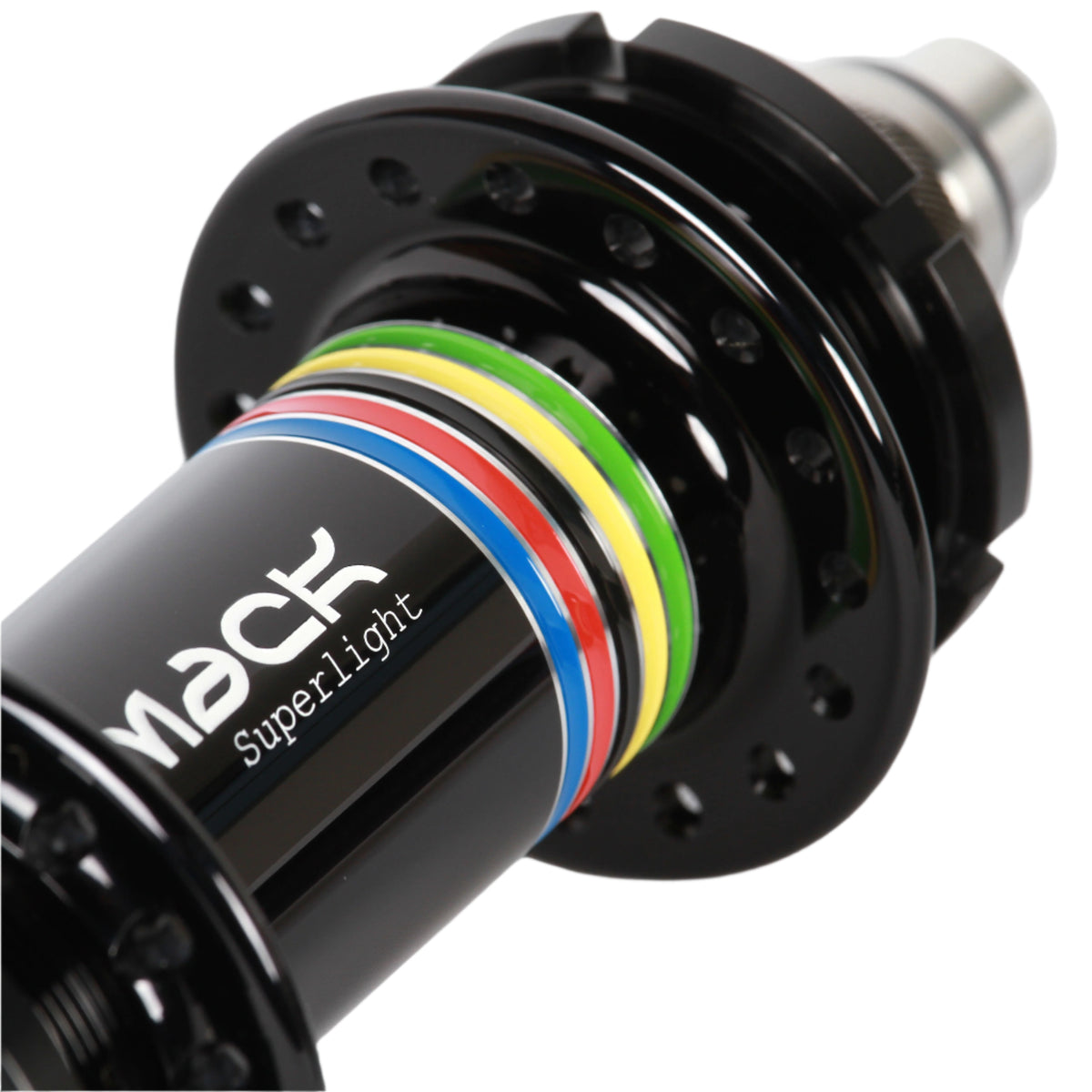 Mack Superlight WCS low flange fixed gear track hub set - anodized colors