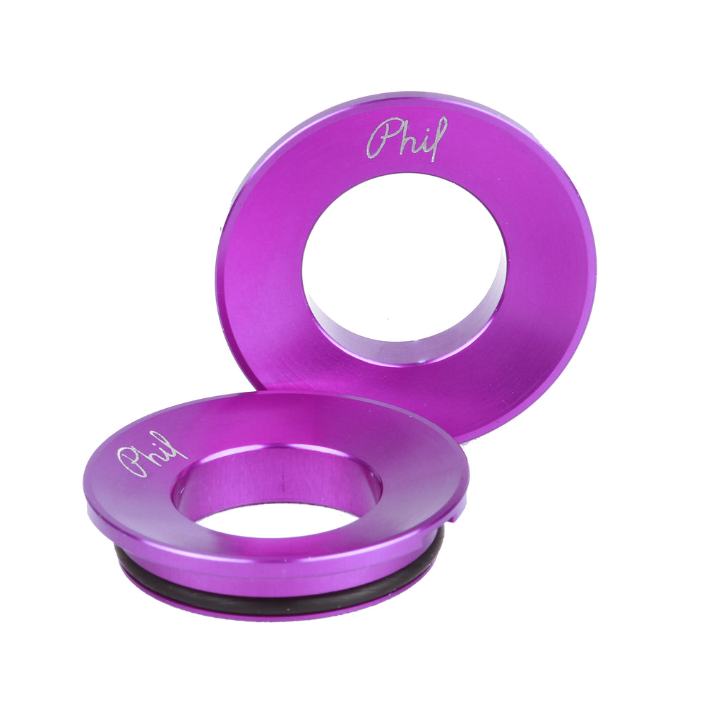 パーツ PHILWOOD outboard bottom bracket(purple) Phil Wood bottom bracket mud guards