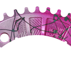 aarn x Retrogression 144# fixed gear track chainring - Pink Formingya