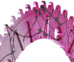 aarn x Retrogression 144# fixed gear track chainring - Pink Formingya