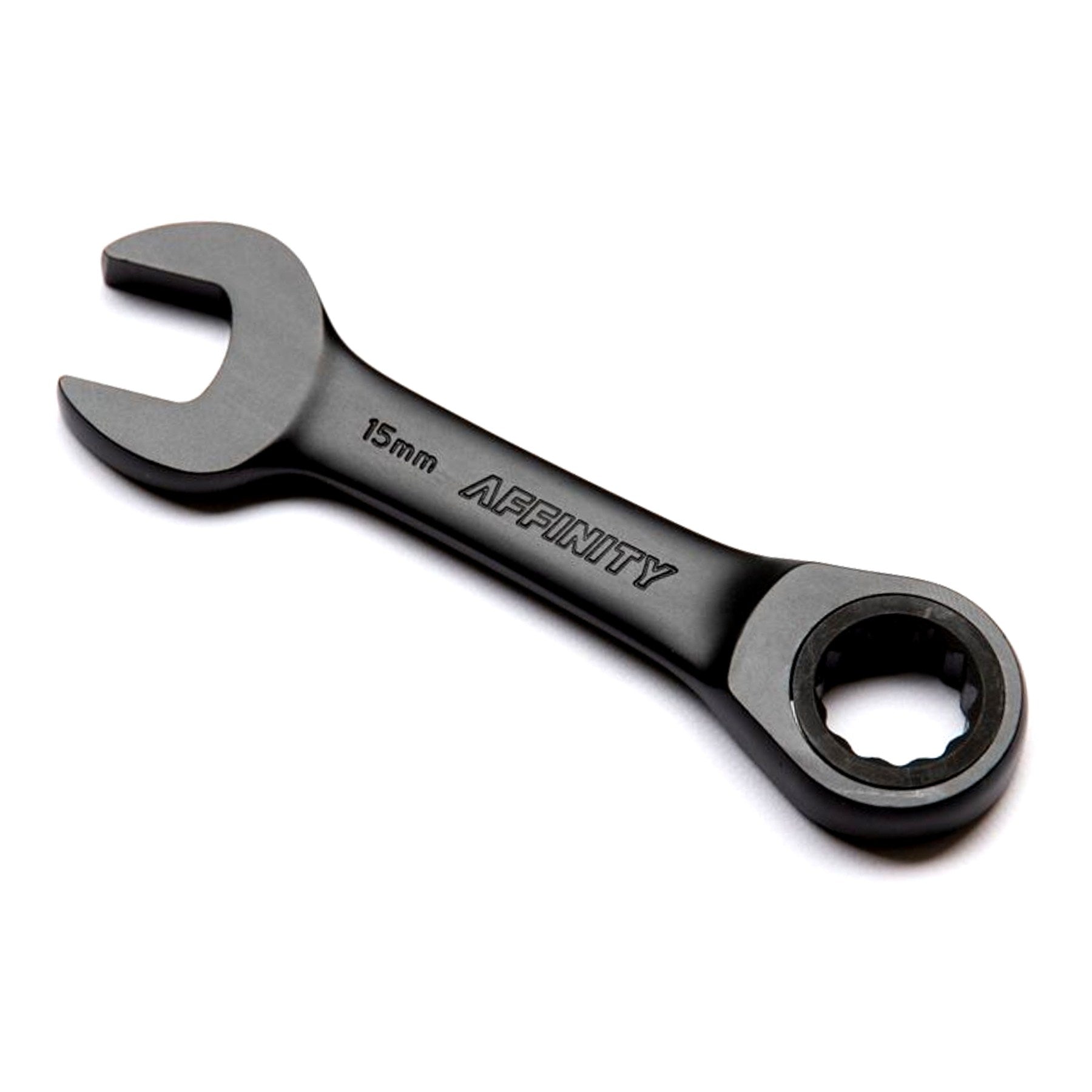 Affinity short 15mm ratcheting combination wrench - Retrogression Fixed Gear