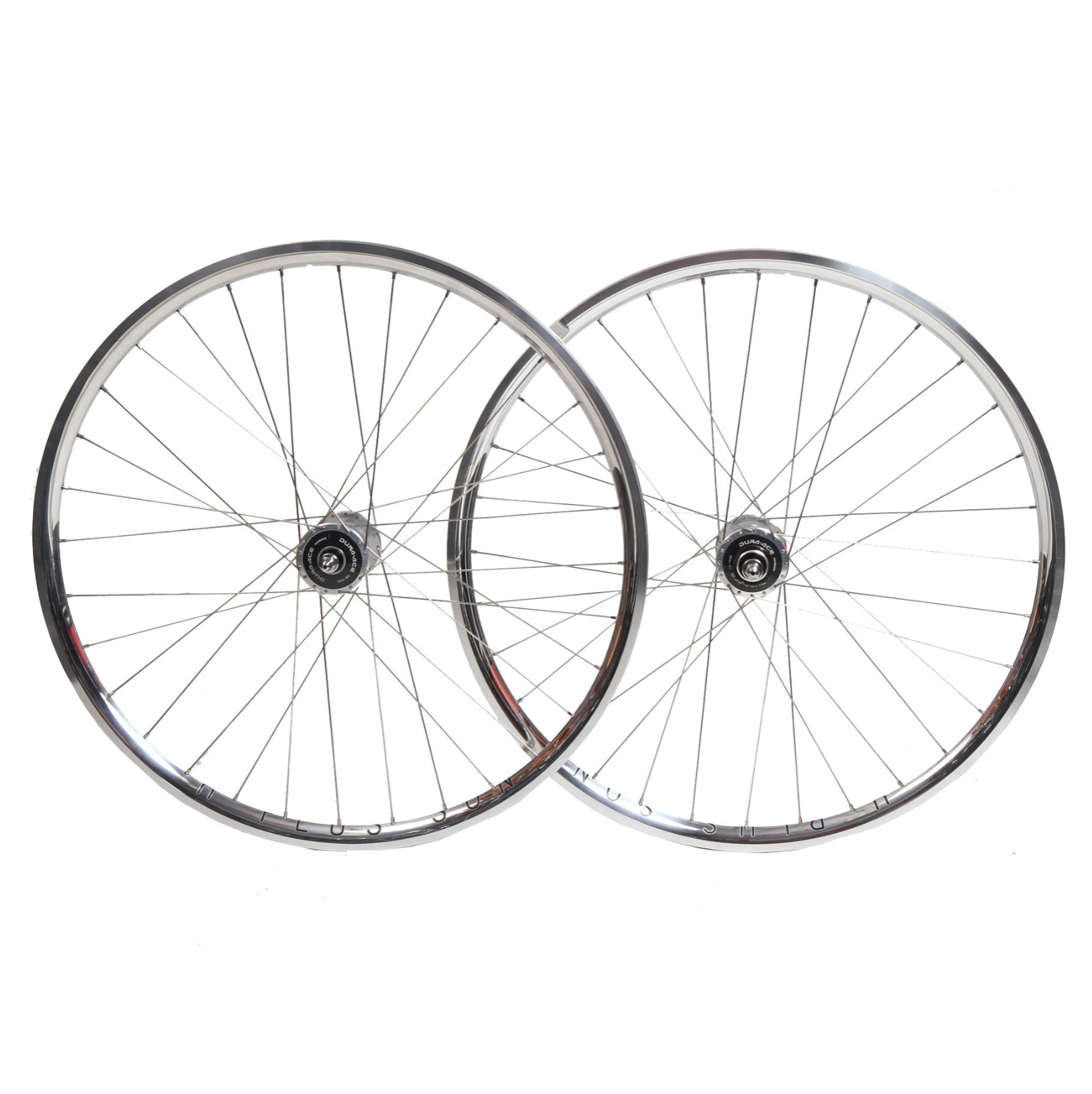 H+Son Archetype/Dura Ace 7600 fixed gear track wheelset - silver