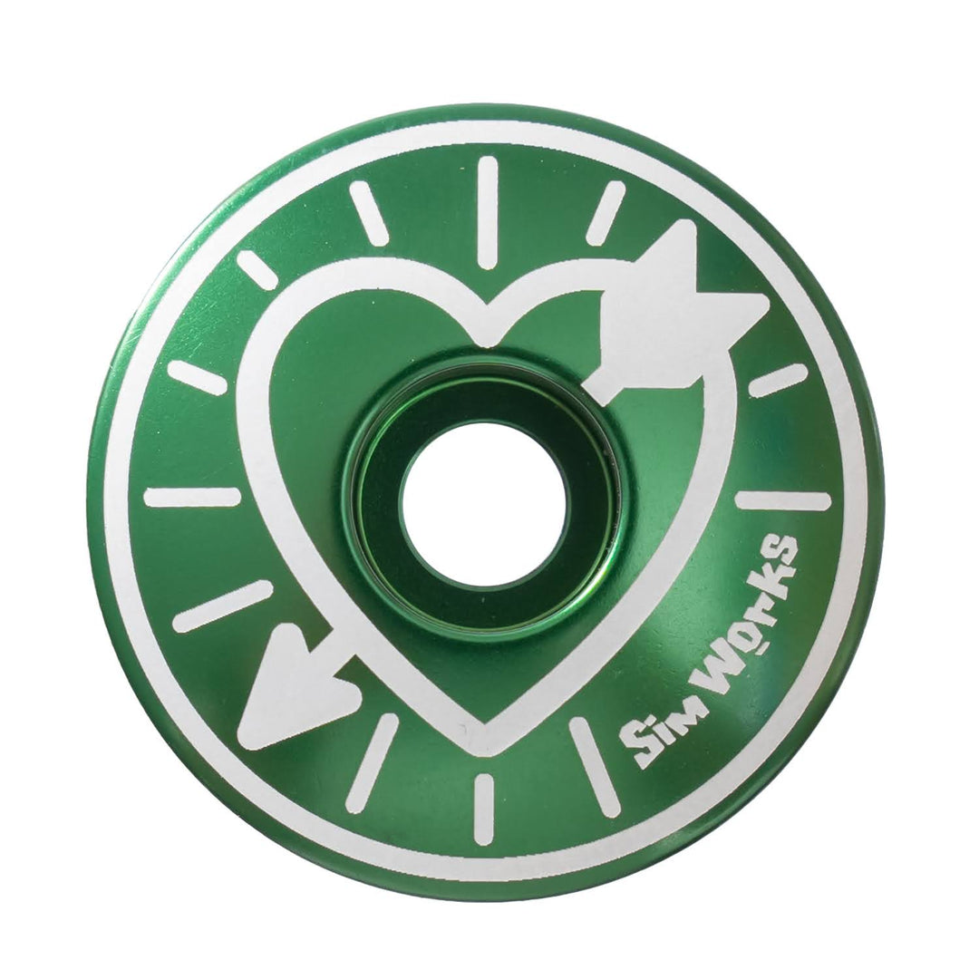 SimWorks Heart & Arrow Stem Cap - Retrogression Fixed Gear