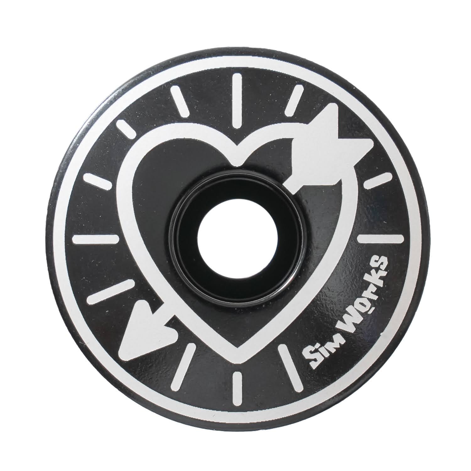SimWorks Heart & Arrow Stem Cap - Retrogression Fixed Gear
