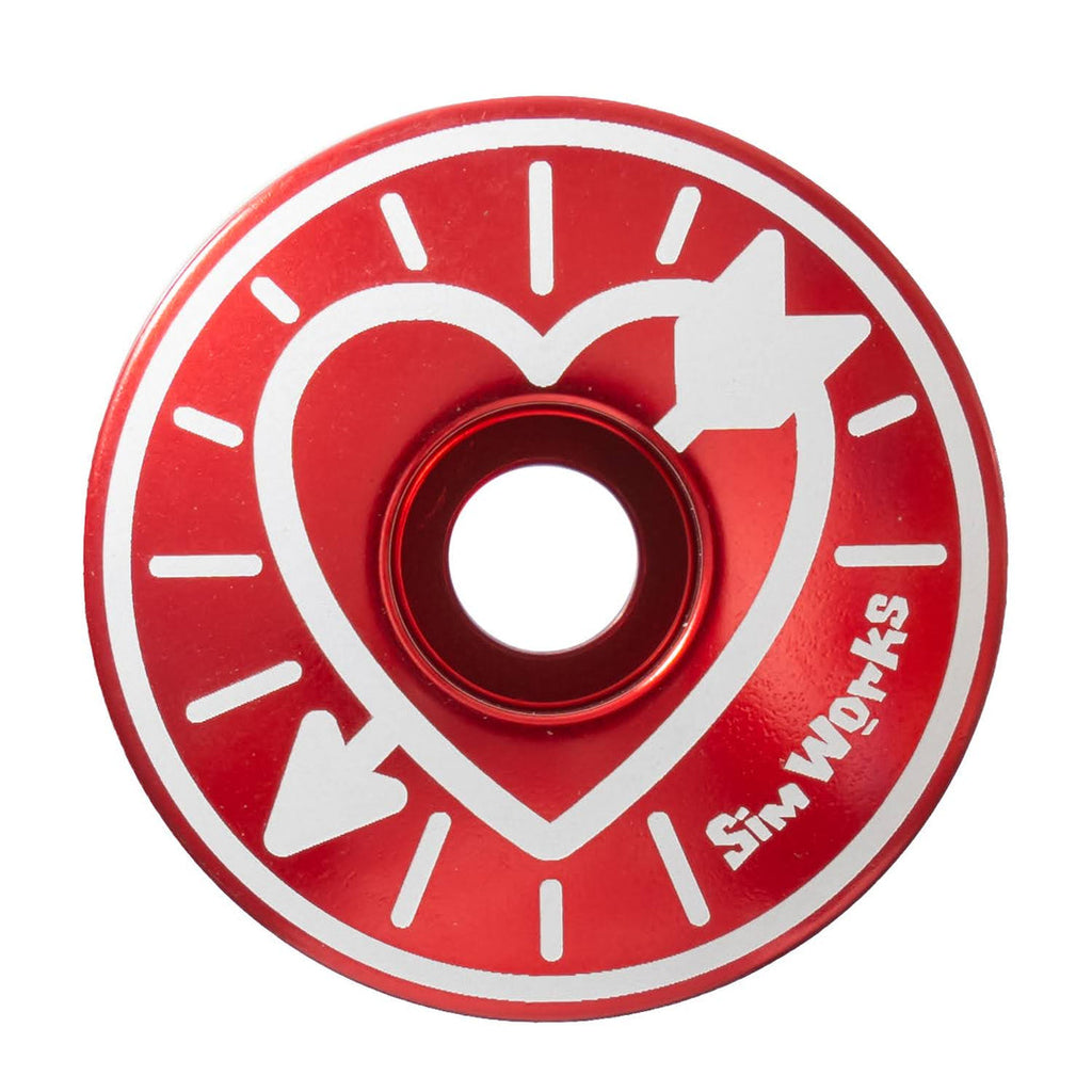 SimWorks Heart & Arrow Stem Cap - Retrogression Fixed Gear
