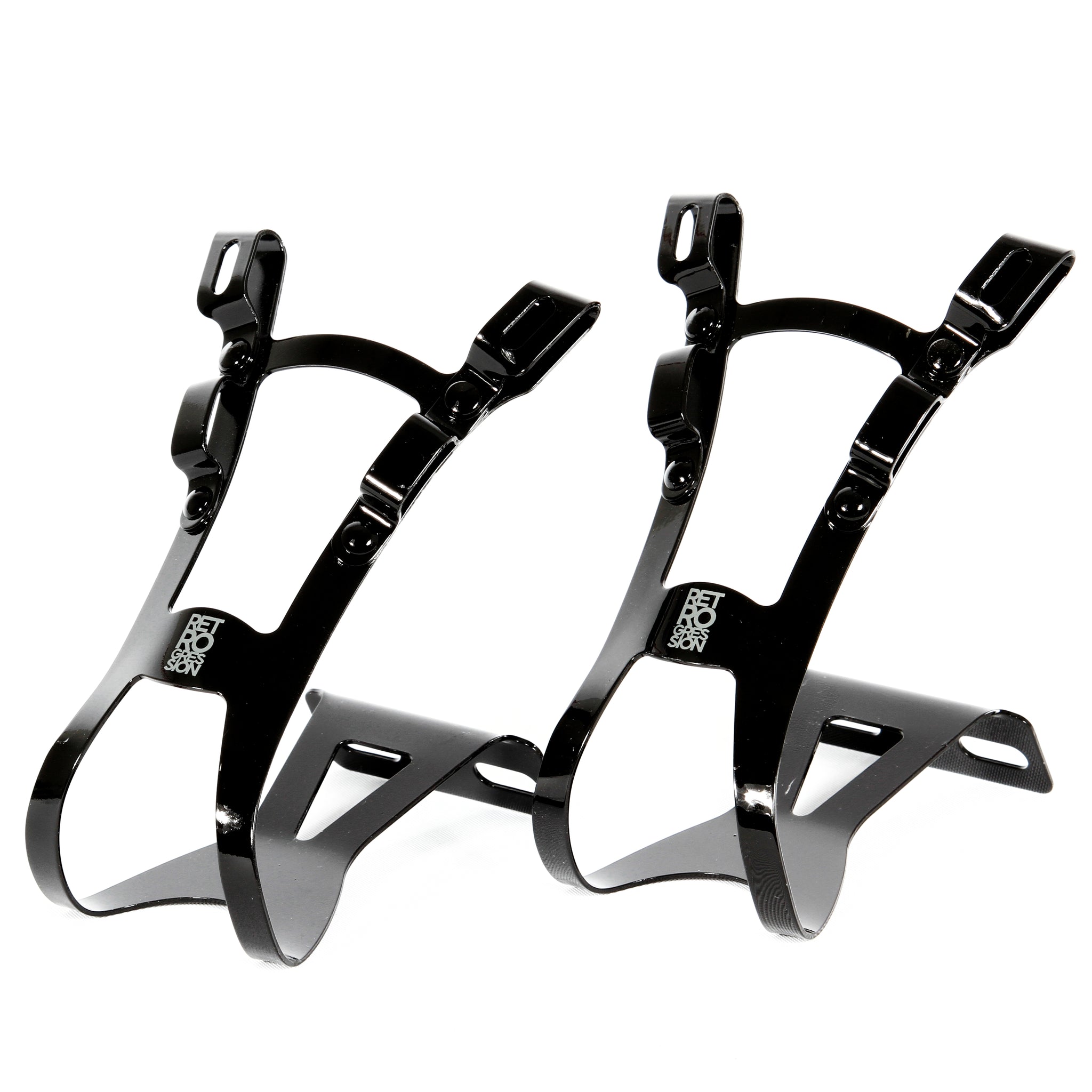 Retrogression steel double toe clips