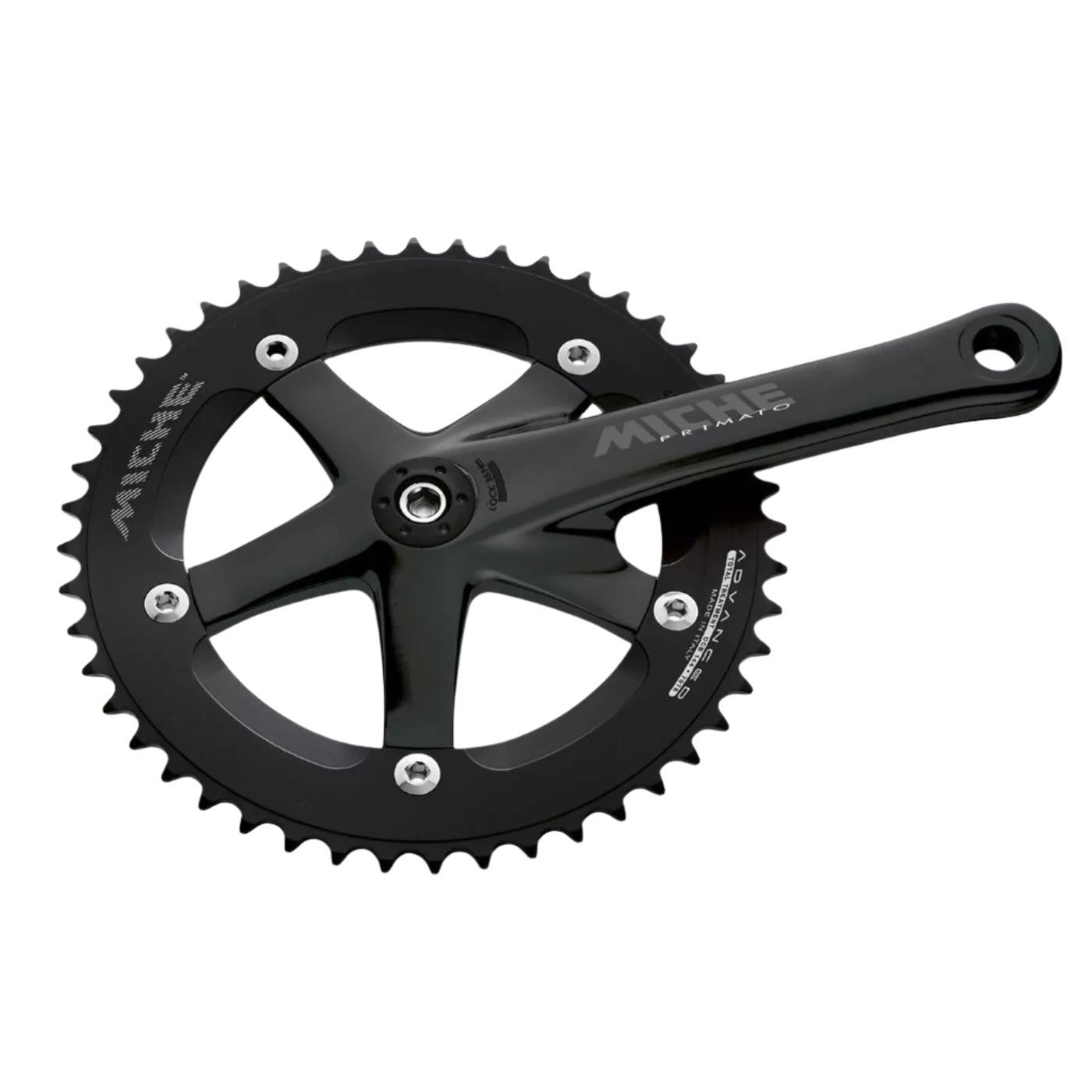 best crankset fixed gear Miche Primato Advanced Track Chainset - Black - 165mm
