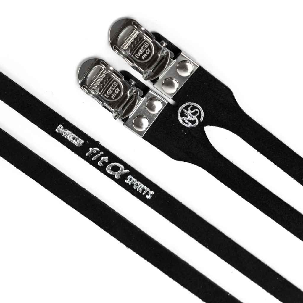 MKS Fit-A Sports NJS laminated leather fixed gear track bike double straps