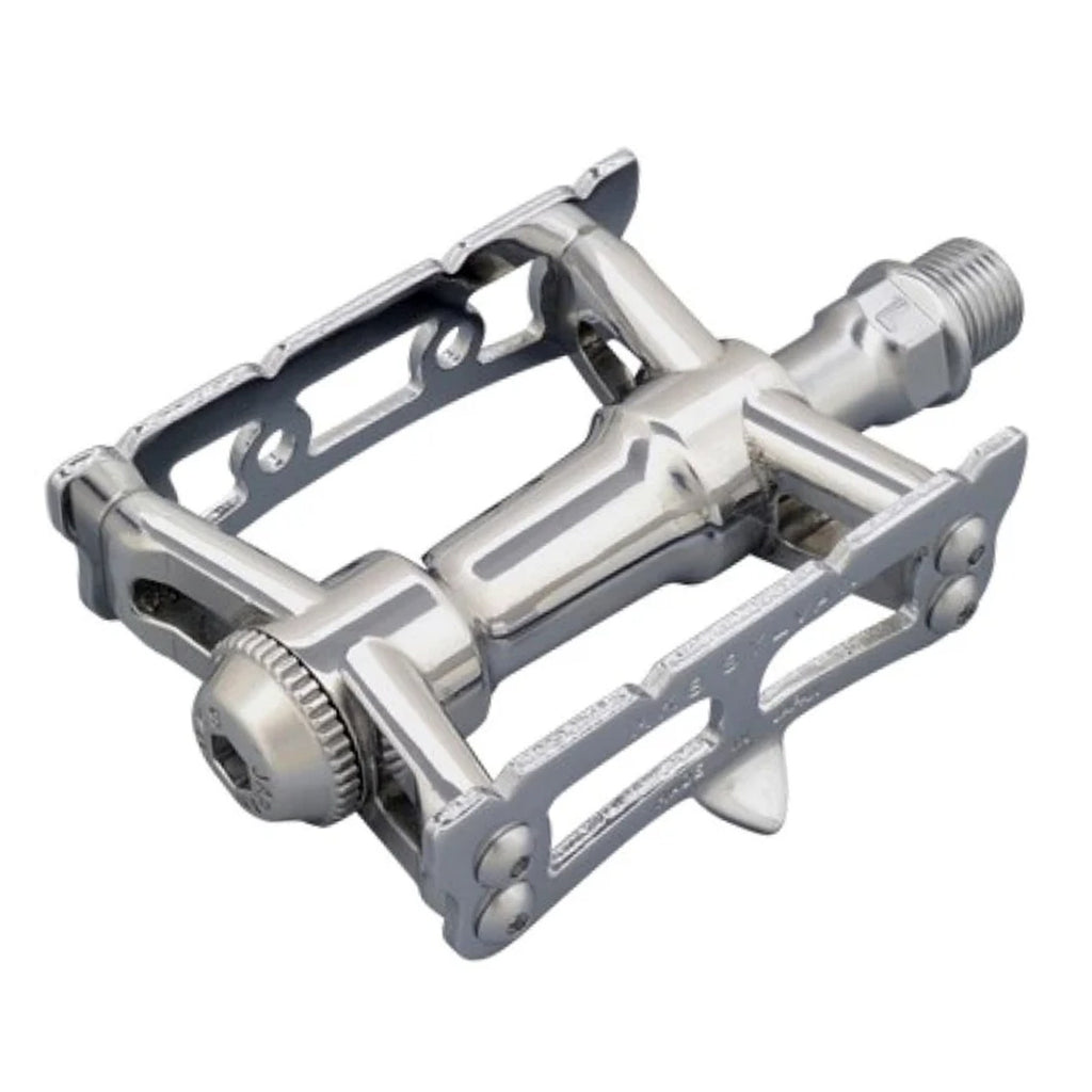Pedali MKS Sylvan Track Next – Pedali Stradali Autobloccanti – Colore Argento - Foto 3