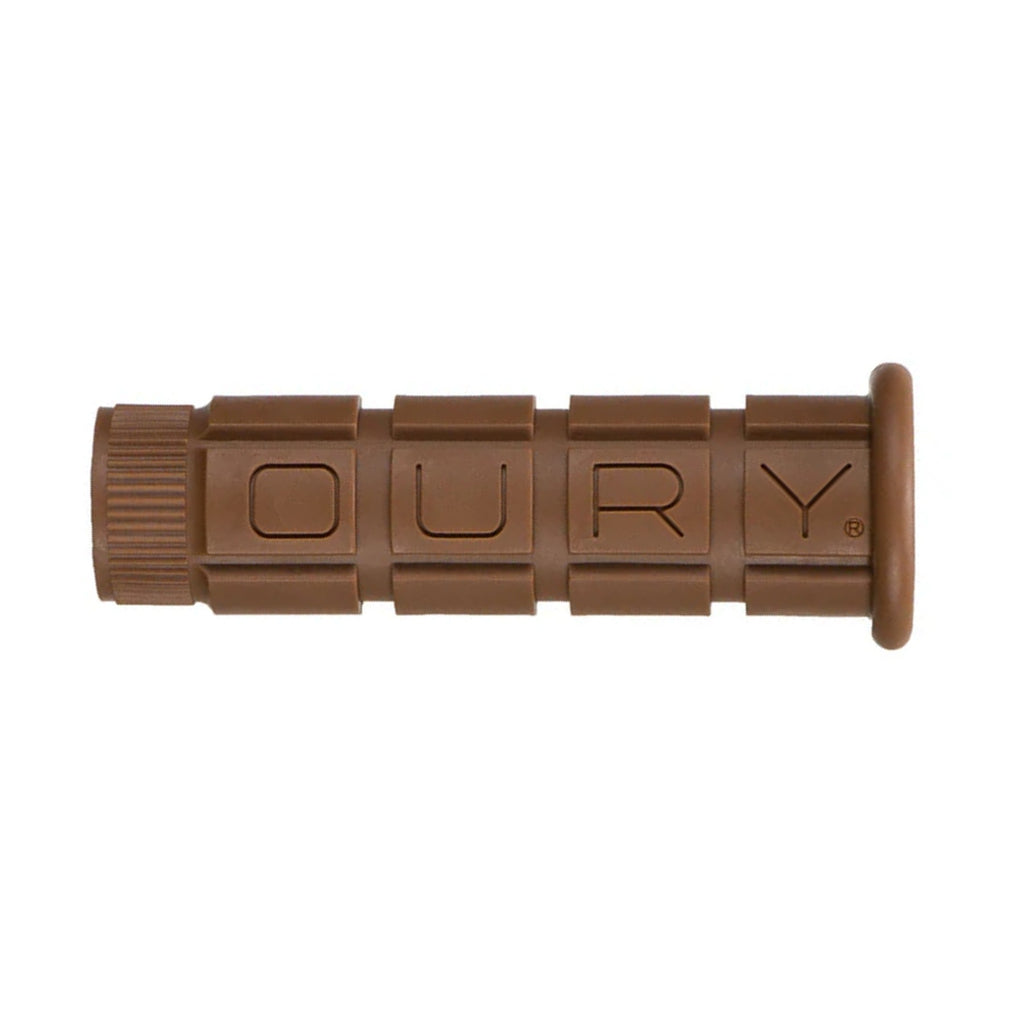 Oury Classic BMX Impugnature Waffle Complete – Marrone Fangoso Per Bicicletta