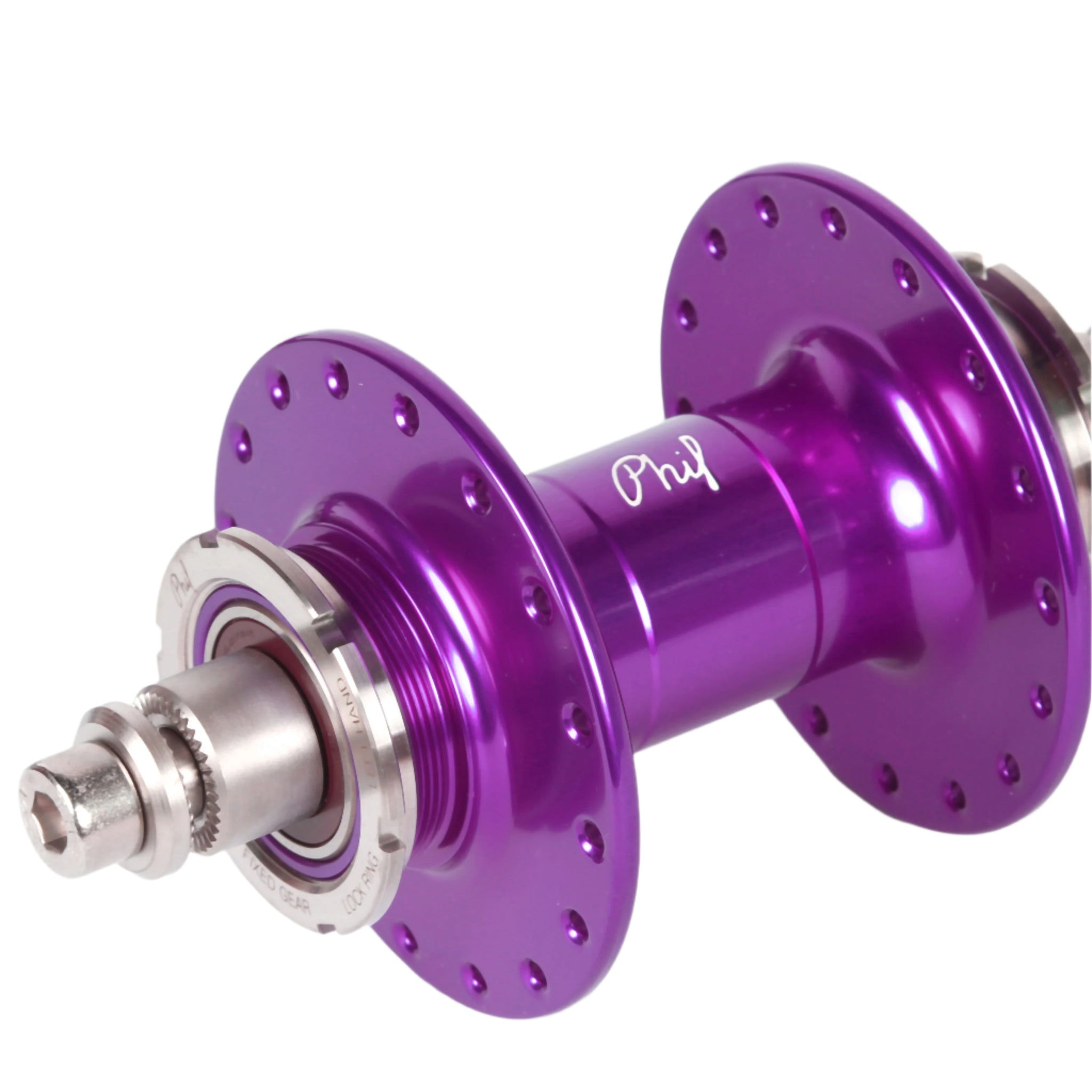 Phil Wood high flange track hub set - anodized colors - Retrogression Fixed Gear