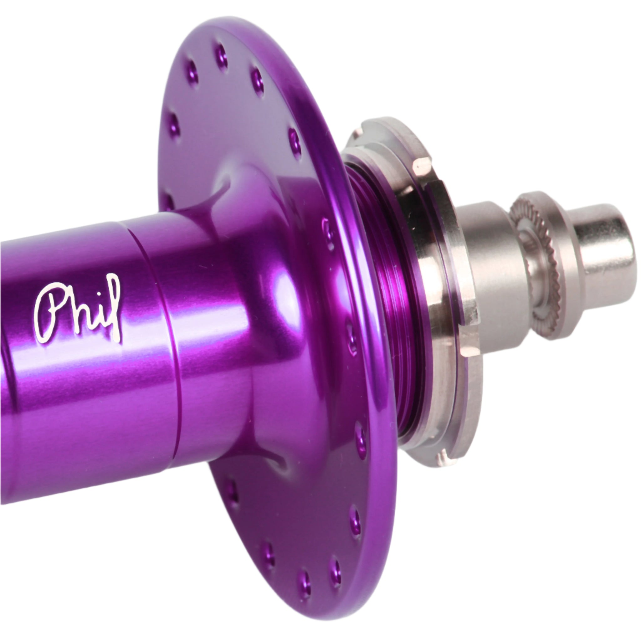 Phil Wood high flange track hub set - anodized colors - Retrogression Fixed Gear