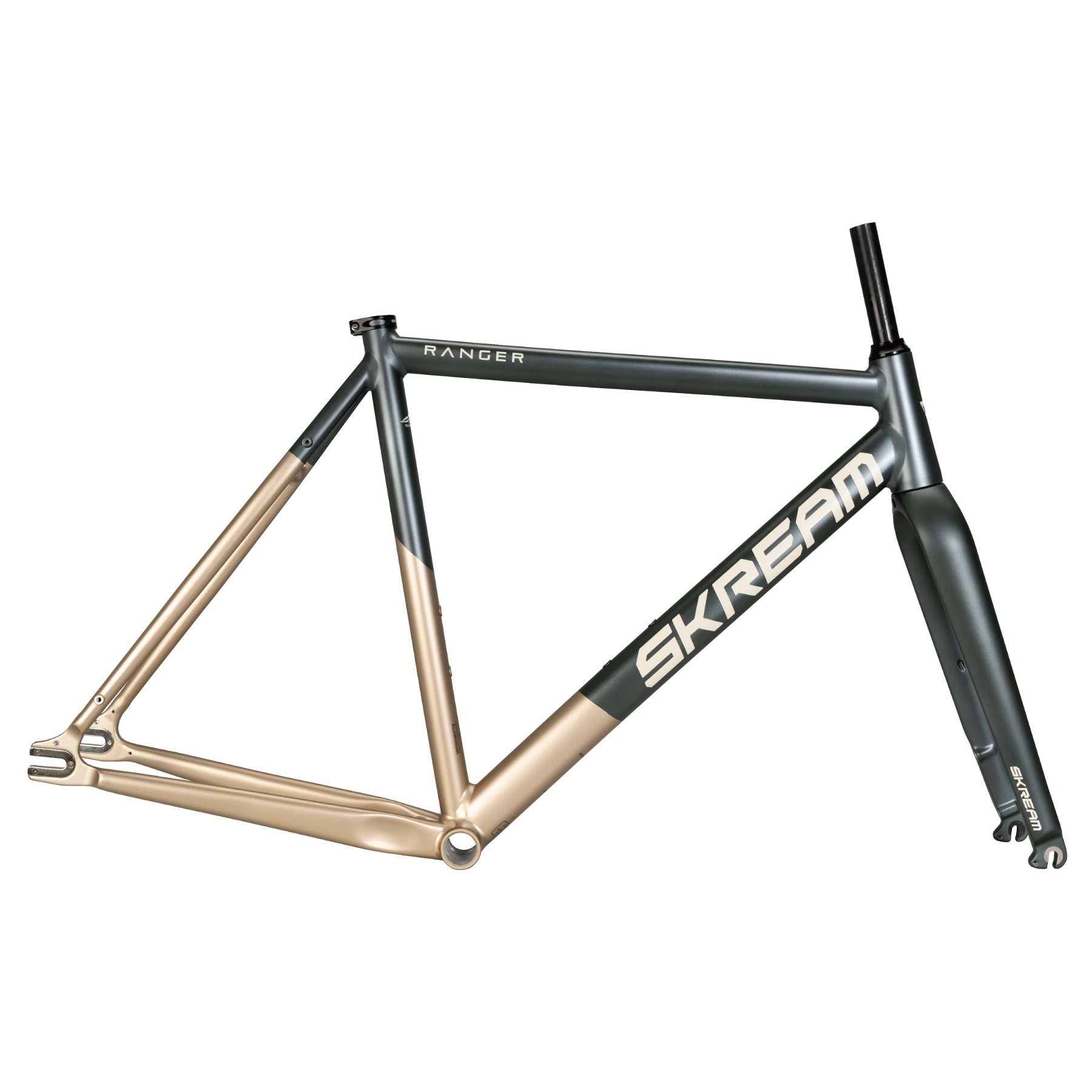 Skream Ranger fixed gear tracklocross frameset - green/bamboo