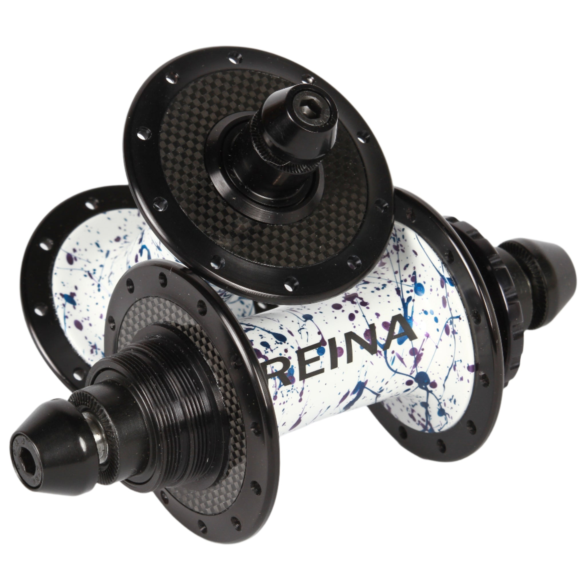Reina high flange carbon hub set - Retrogression Fixed Gear