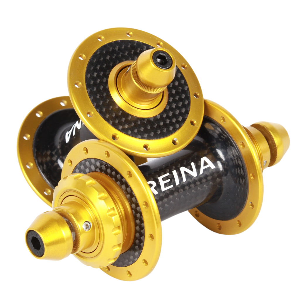 Reina high flange carbon hub set - Retrogression Fixed Gear