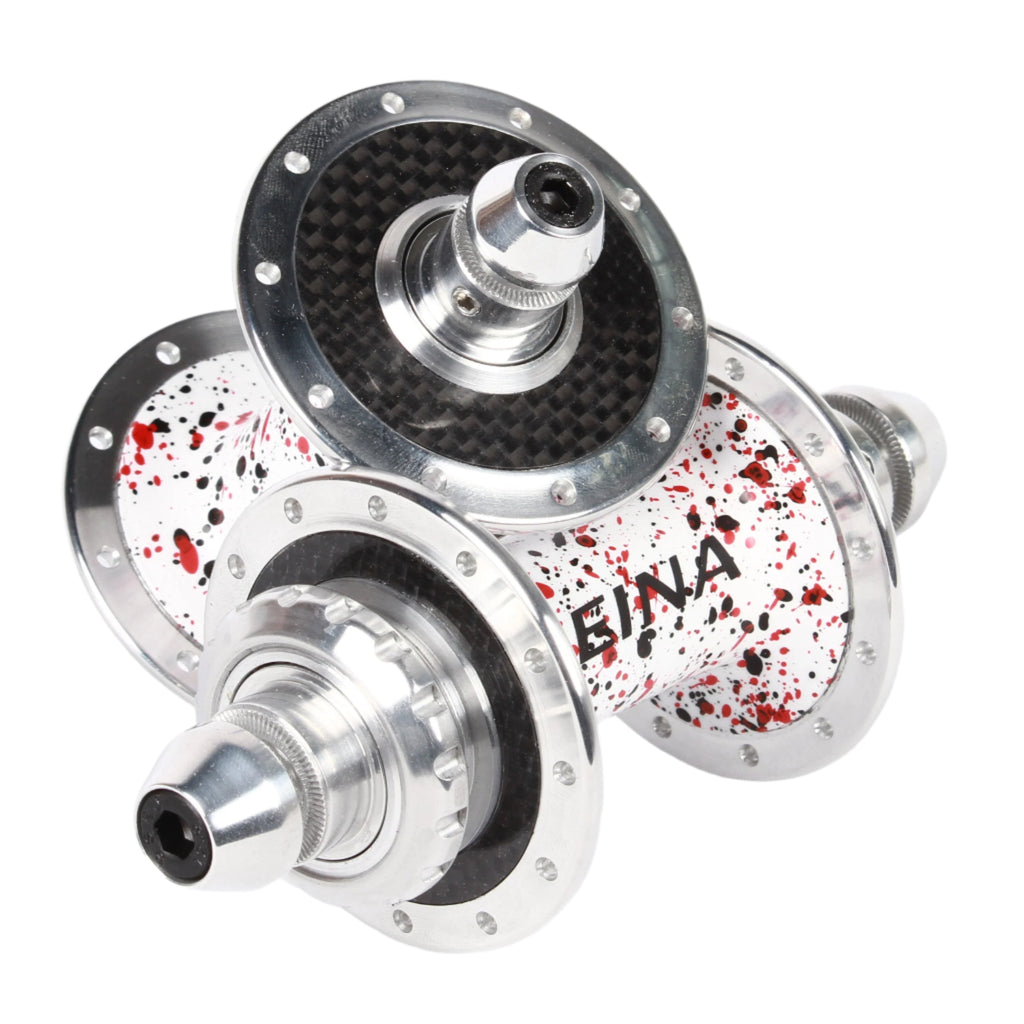 Reina high flange carbon hub set - Retrogression Fixed Gear