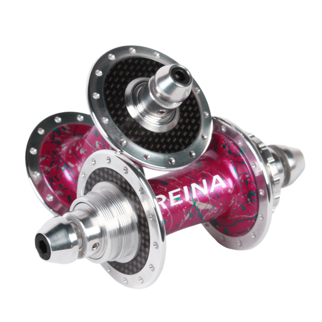 Reina high flange carbon hub set - Retrogression Fixed Gear