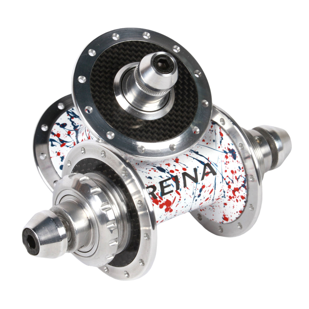 Reina high flange carbon hub set - Retrogression Fixed Gear