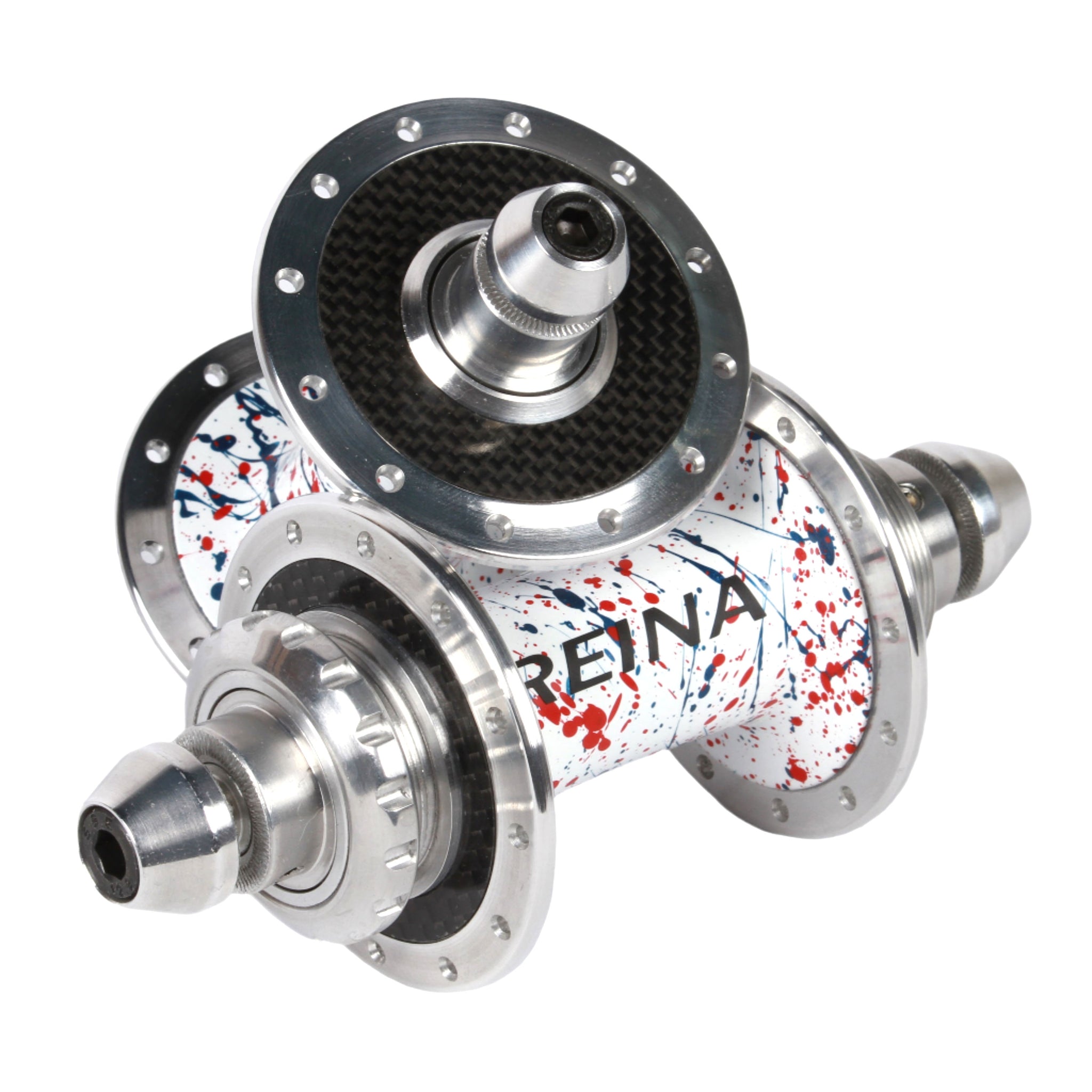 Reina high flange carbon hub set - Retrogression Fixed Gear