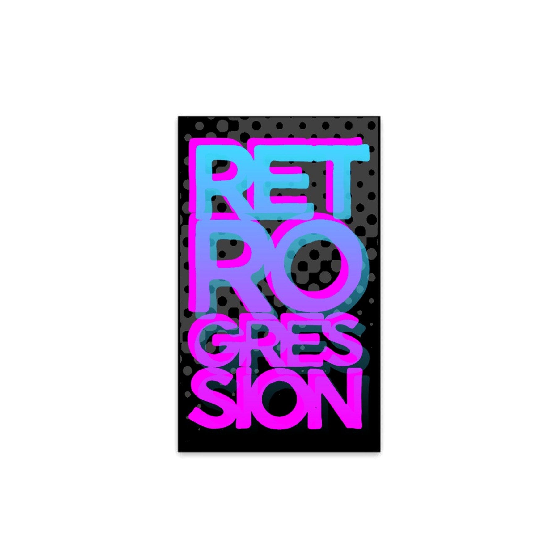 Retrogression 80s Vibes sticker - Retrogression Fixed Gear