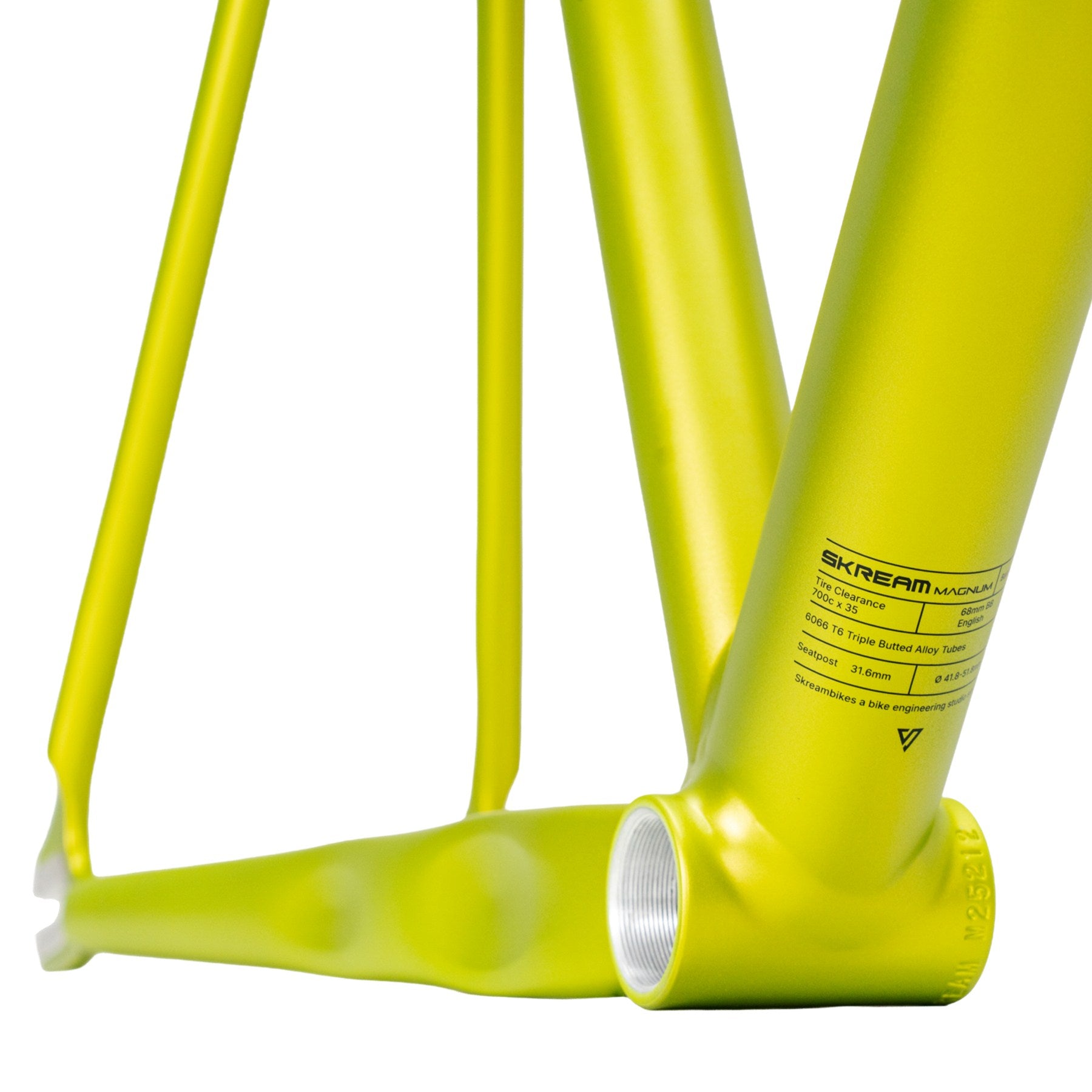 Skream Magnum24 fixed gear track frameset - Lime