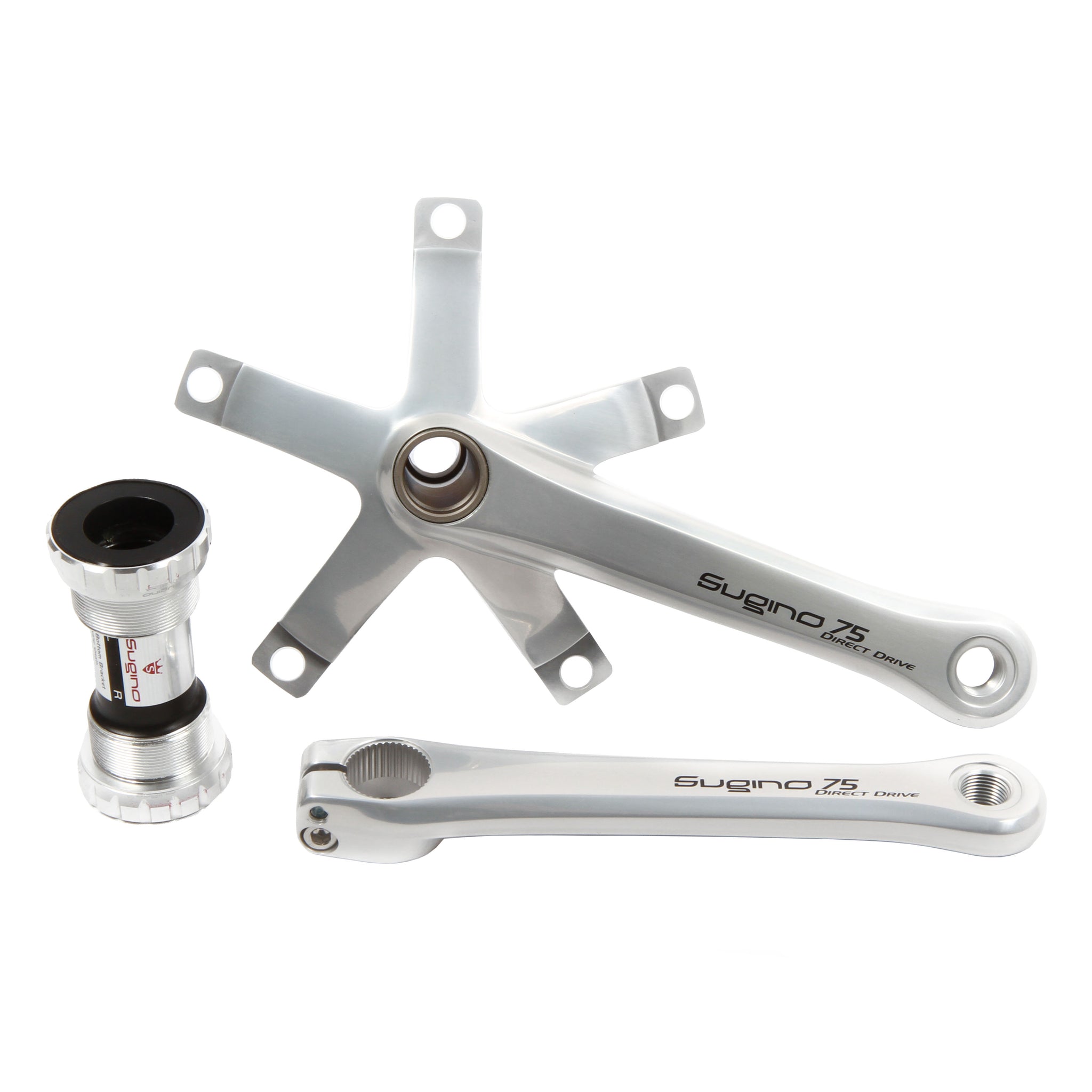 Sugino 75 DD2 クランク ピスト SUGINO* sugino75 DD2 crankset (silver) - BLUE LUG GLOBAL ONLINE STORE