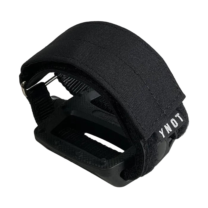 pedal for fixie YNOT fixed gear bike pedal straps Black w/ Reflective Logo